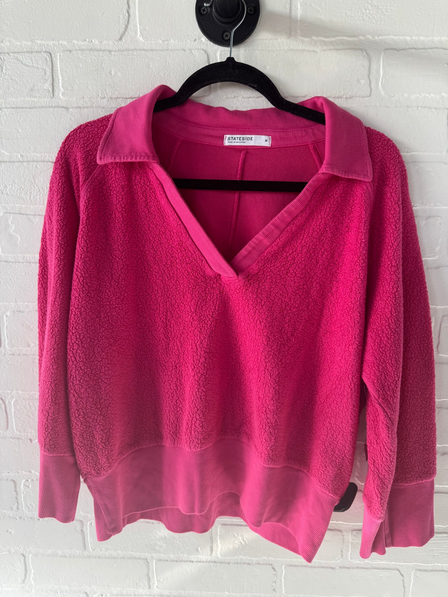 Sweatshirt Collar By Stateside In Pink, Size: M