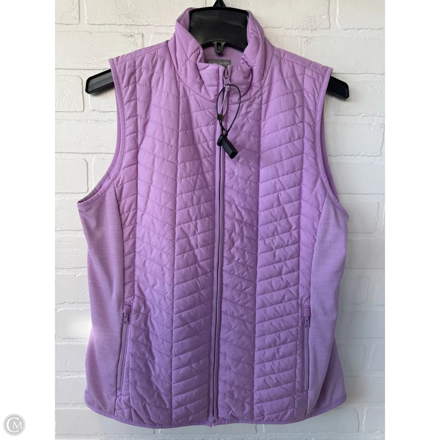 Vest Puffer & Quilted By Talbots In Pink, Size: Mp