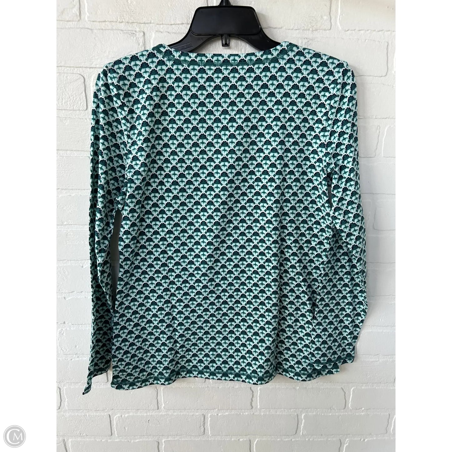 Top Long Sleeve By Talbots In Blue & Green, Size: Mp