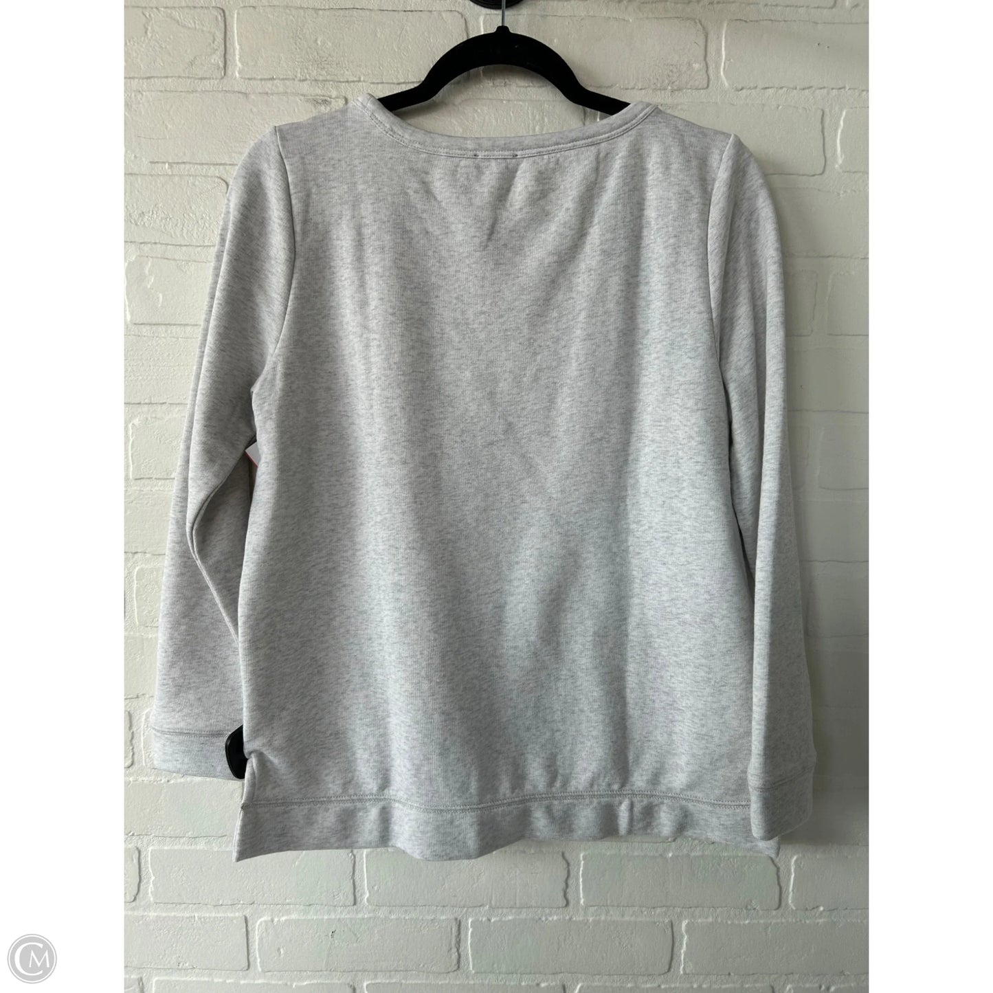 Sweatshirt Crewneck By Talbots In Grey, Size: Mp