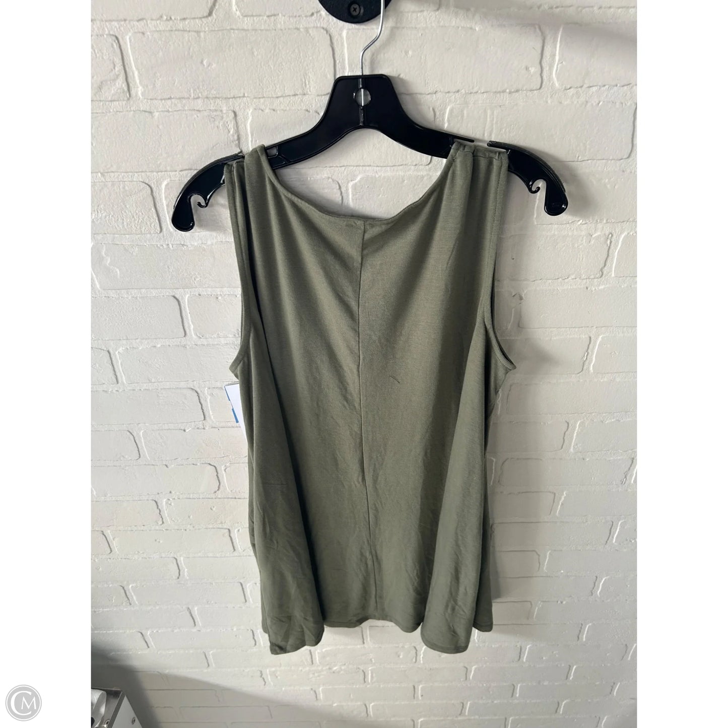 Tunic Sleeveless By Zenana In Green, Size: 1x