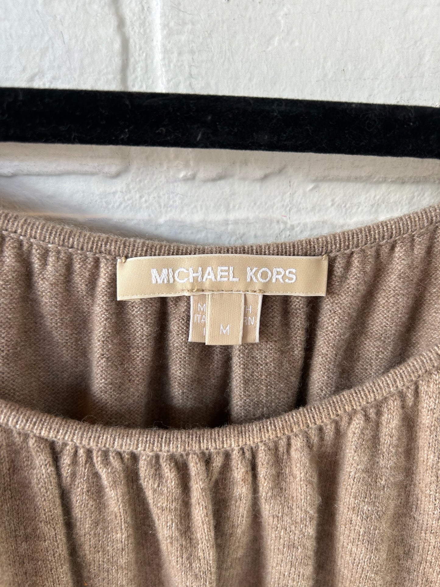 Sweater Cashmere By Michael By Michael Kors In Tan, Size: M