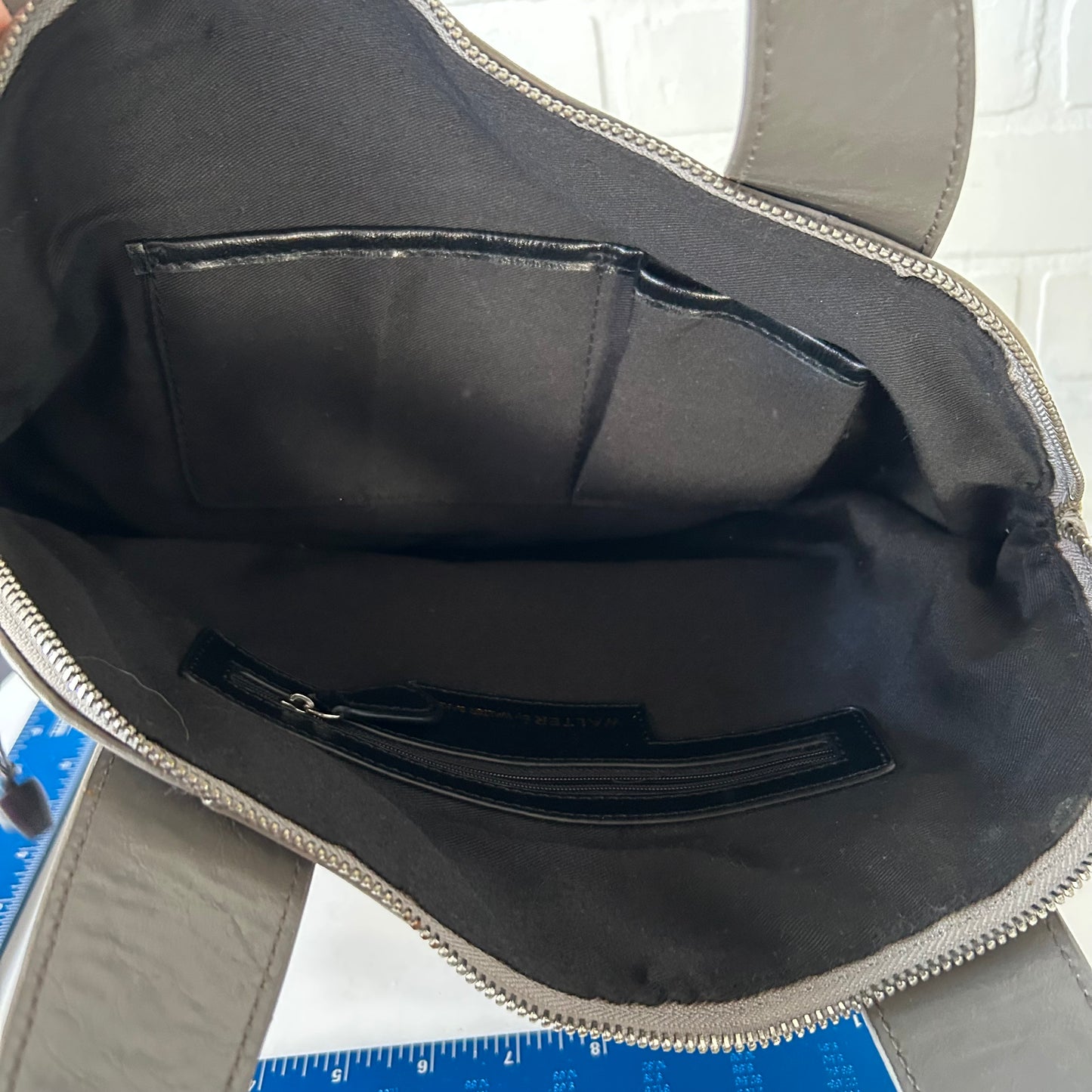 Handbag Leather By Walter Baker, Size: Medium