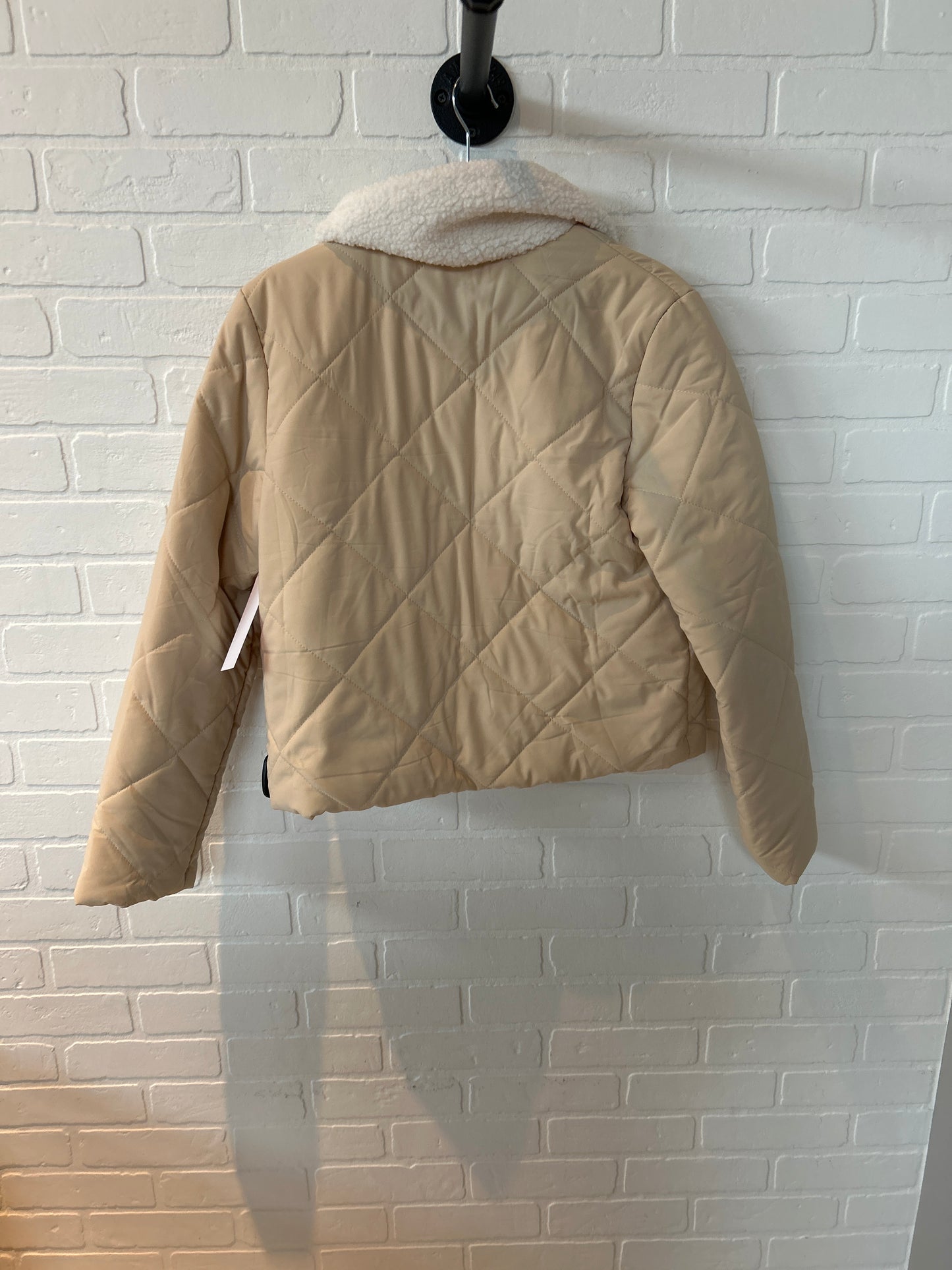 Jacket Puffer & Quilted By Paper Crane In Tan, Size: M