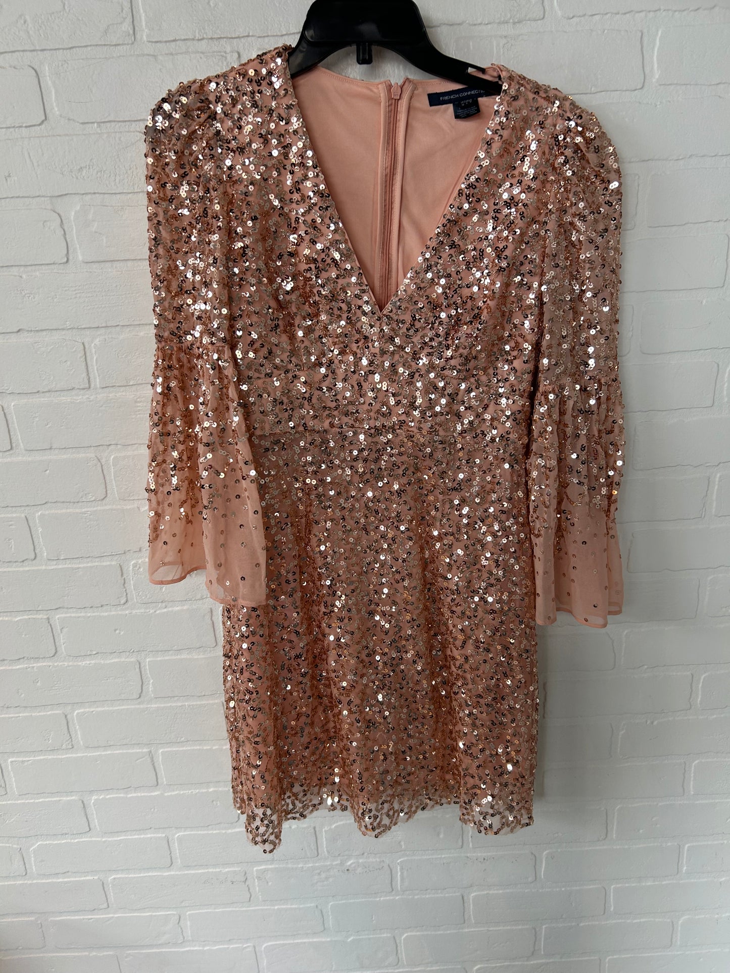 Dress Party Short By French Connection In Peach, Size: S