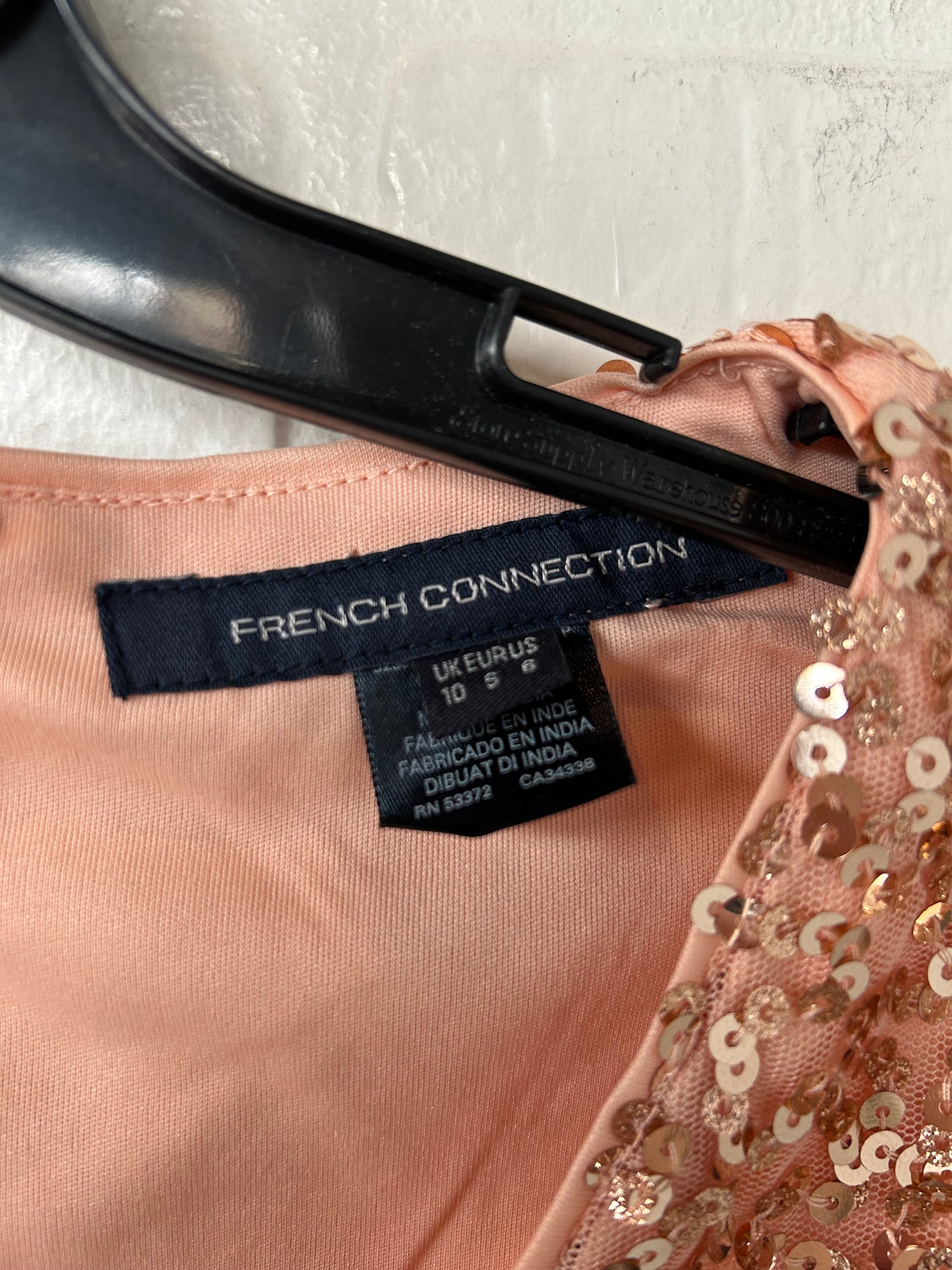 Dress Party Short By French Connection In Peach, Size: S