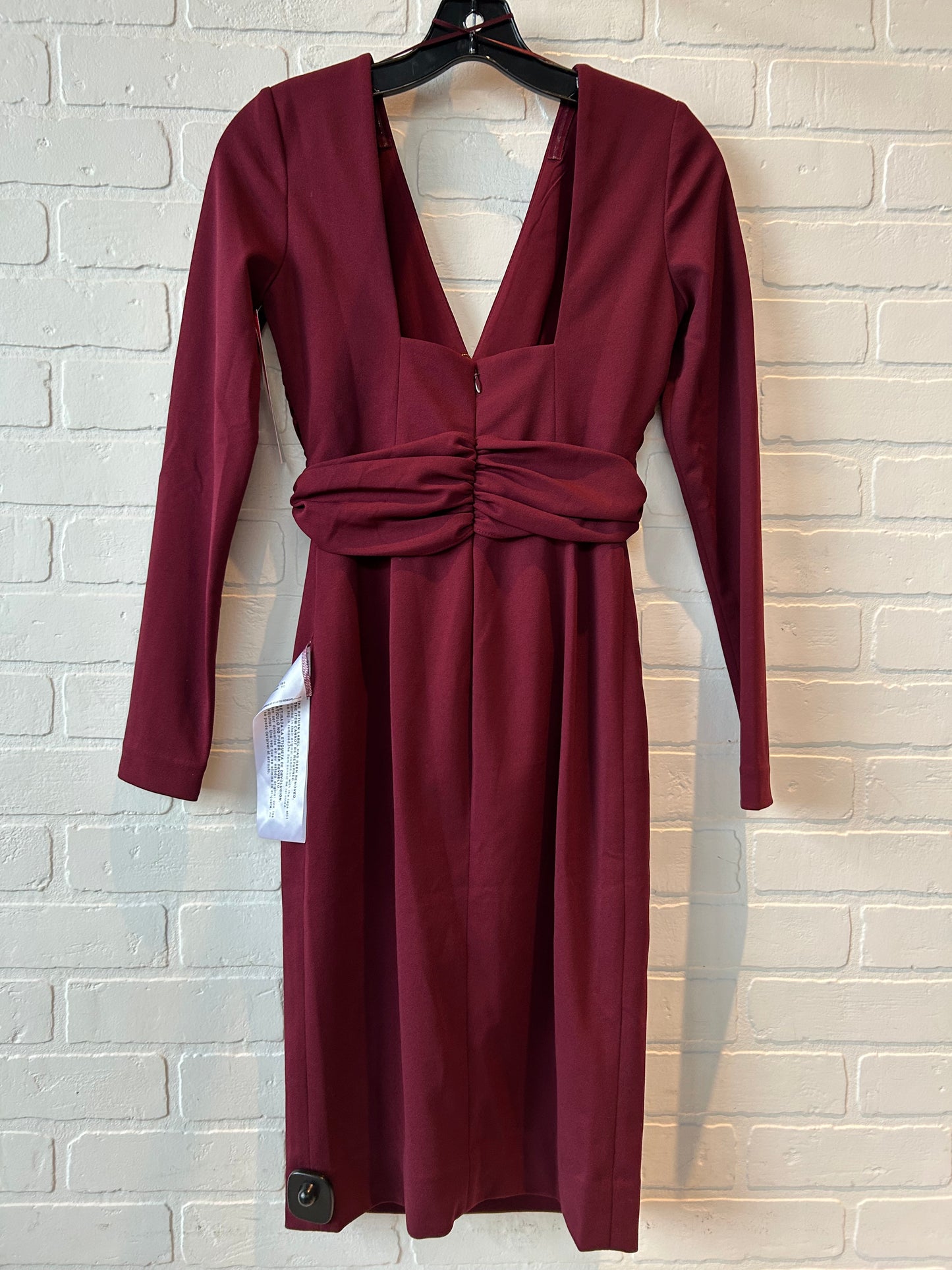 Dress Party Midi By Dress The Population In Red, Size: Xs