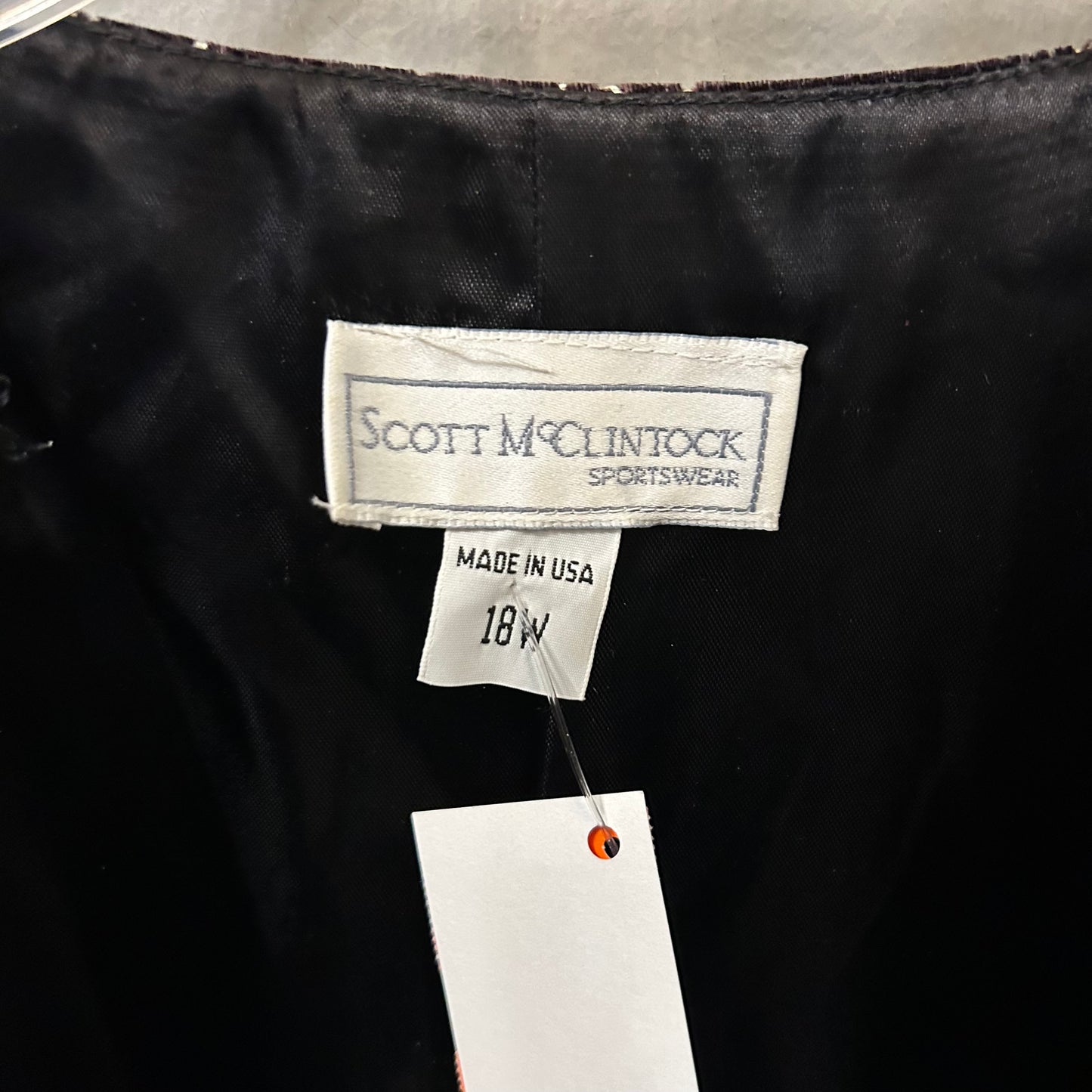 Blazer By Scott Mcclintok In Black & Gold, Size: 1x