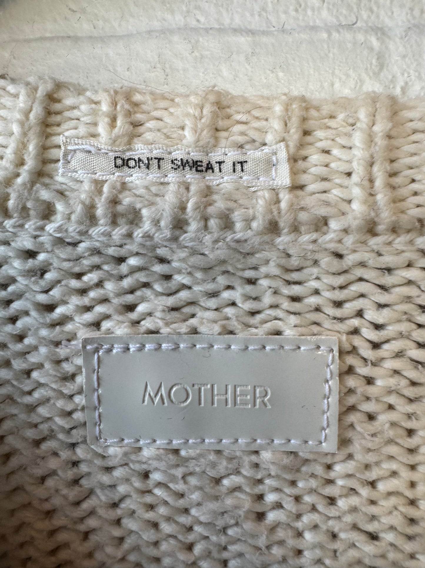 Sweater By Mother In Cream & Orange, Size: Xs