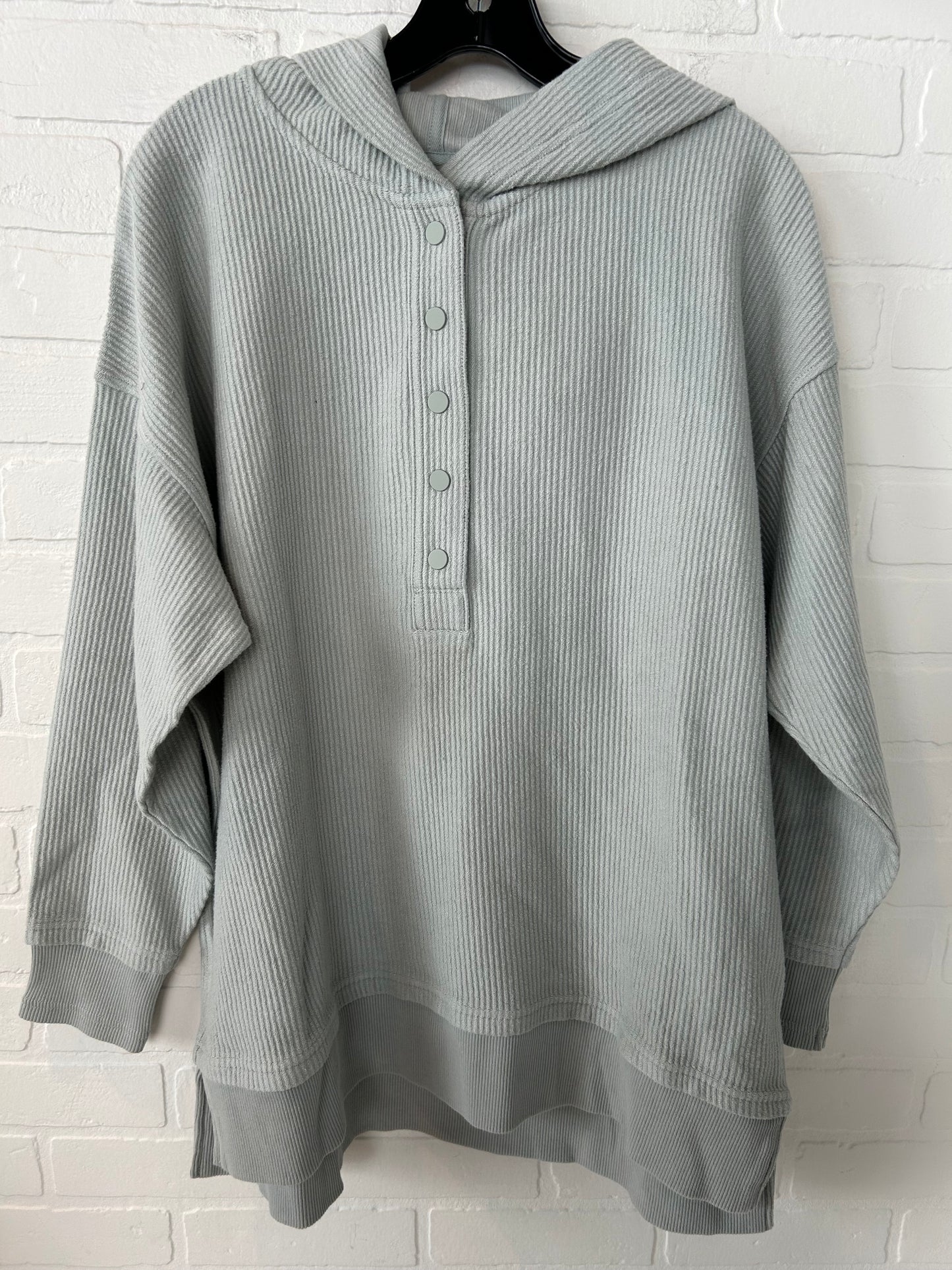 Sweatshirt Hoodie By Aerie In Grey, Size: S