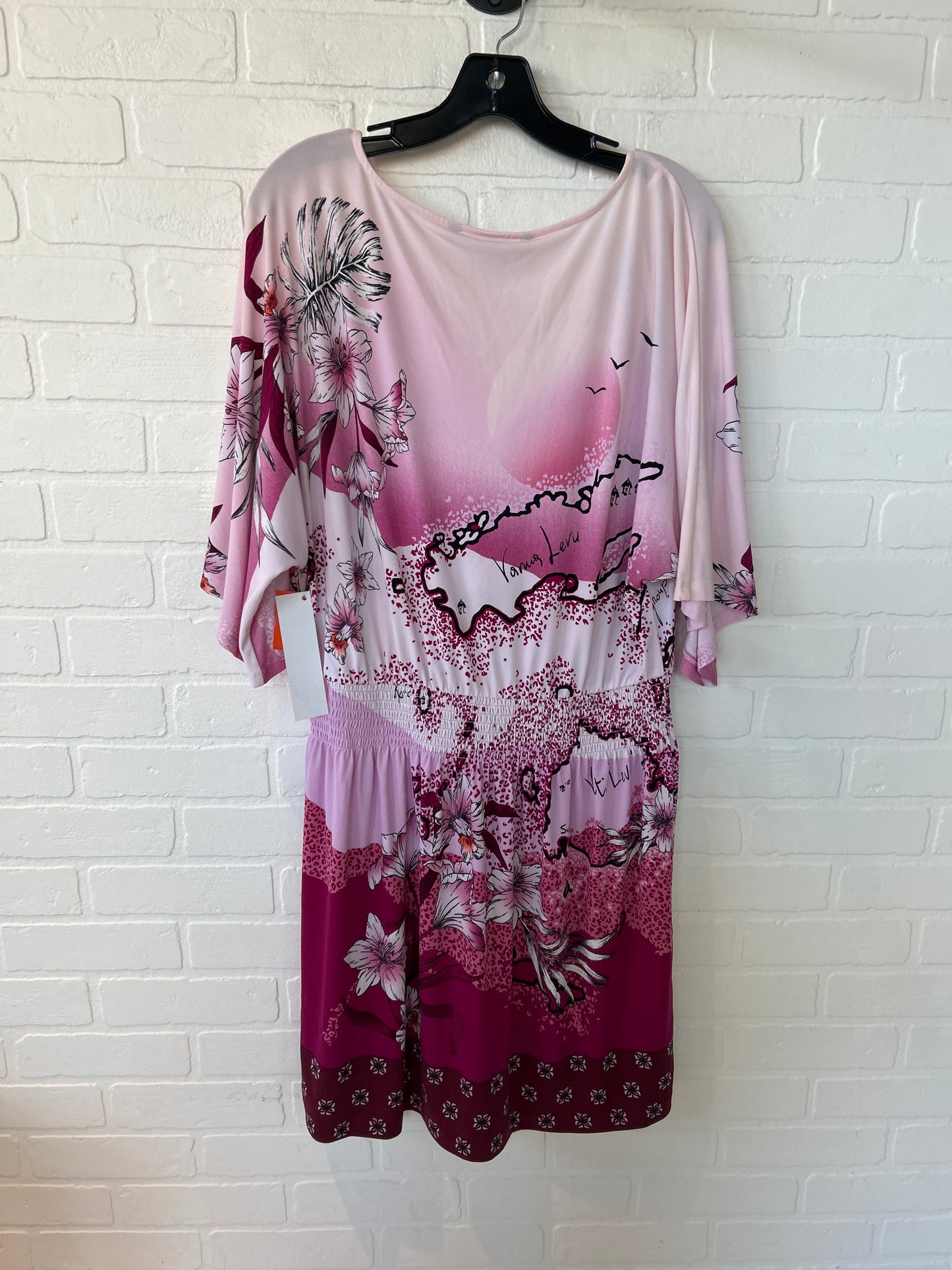 Dress Casual Short By White House Black Market In Black & Pink, Size: L