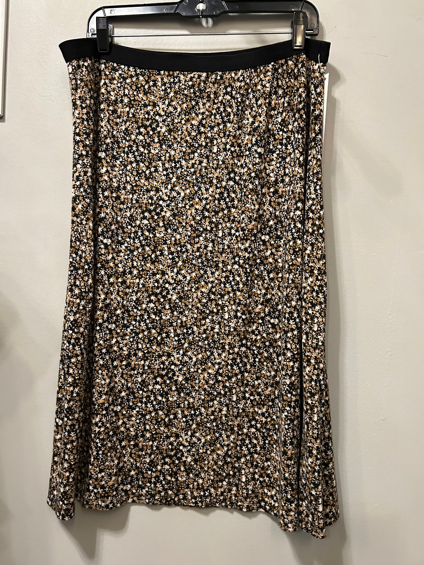 Skirt Midi By Grace In Black & Brown, Size: 12