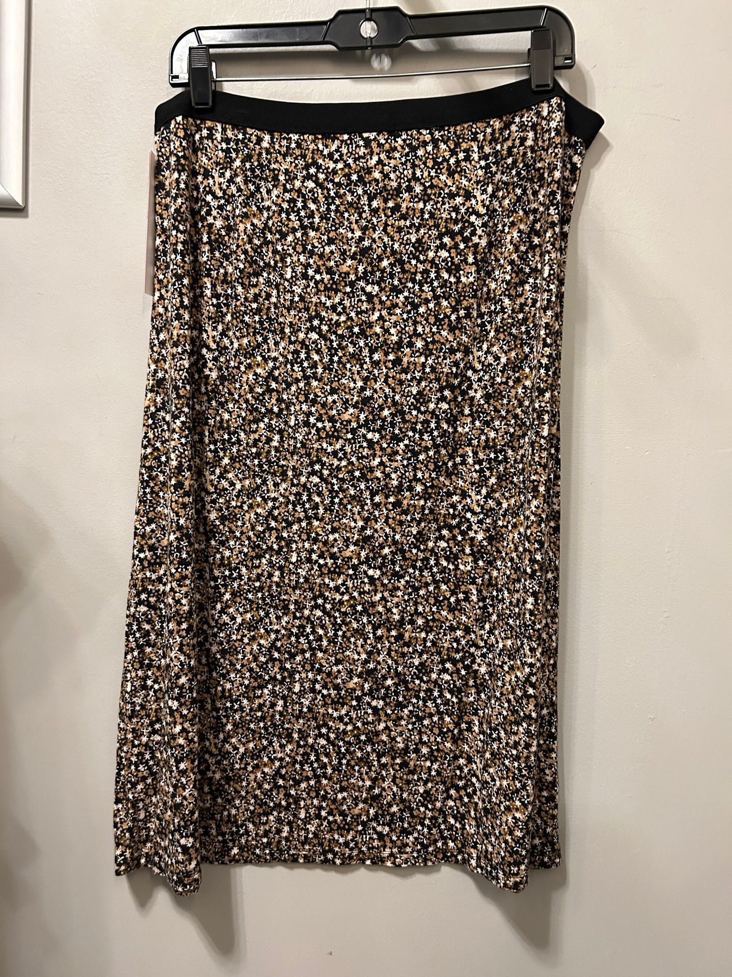 Skirt Midi By Grace In Black & Brown, Size: 12