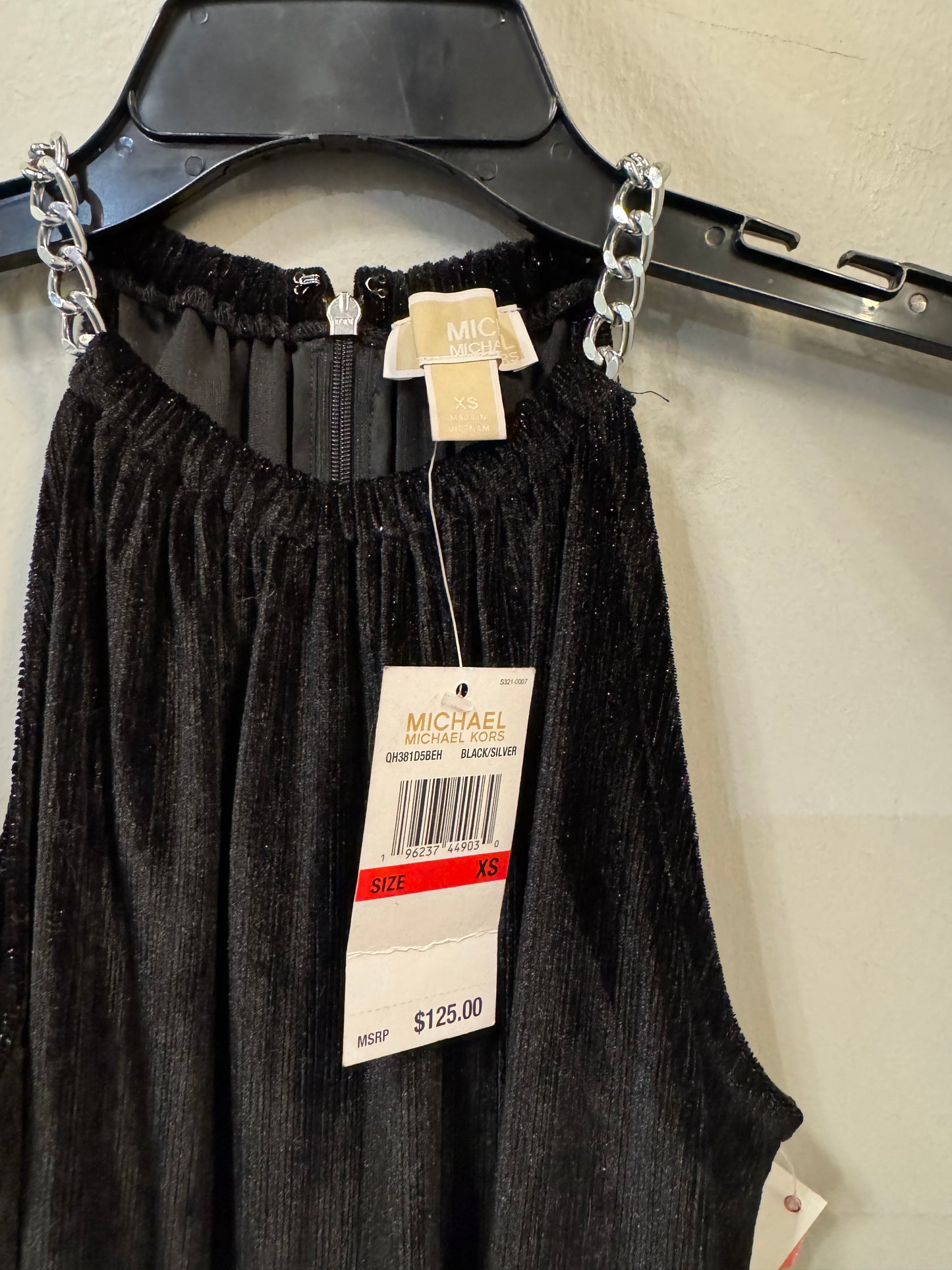 Dress Party Short By Michael By Michael Kors In Black & Silver, Size: Xs