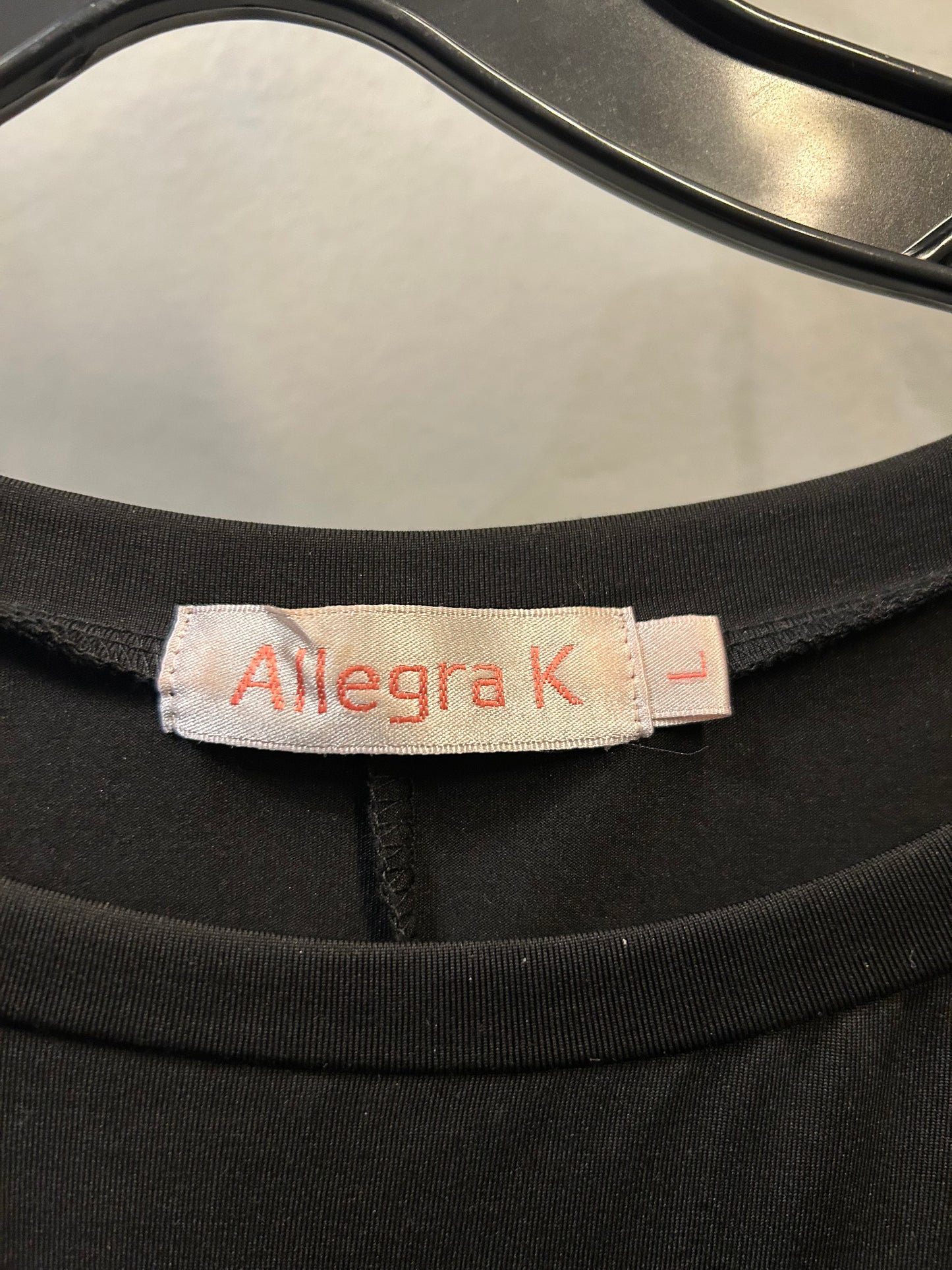 Top Long Sleeve By Allegra K In Black, Size: L