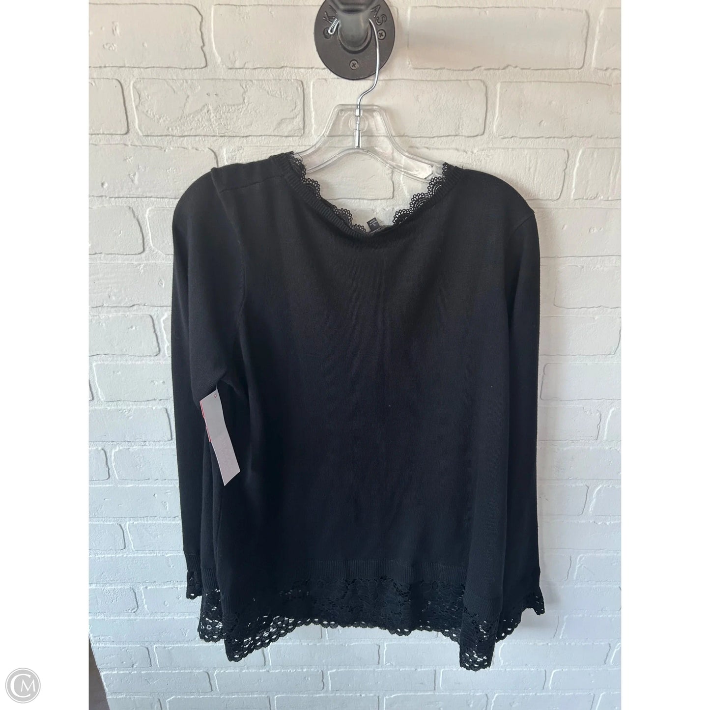 Sweater By Adrianna Papell In Black, Size: Xl