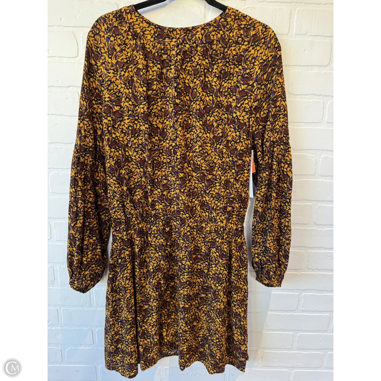 Dress Casual Short By White House Black Market In Black & Yellow, Size: M