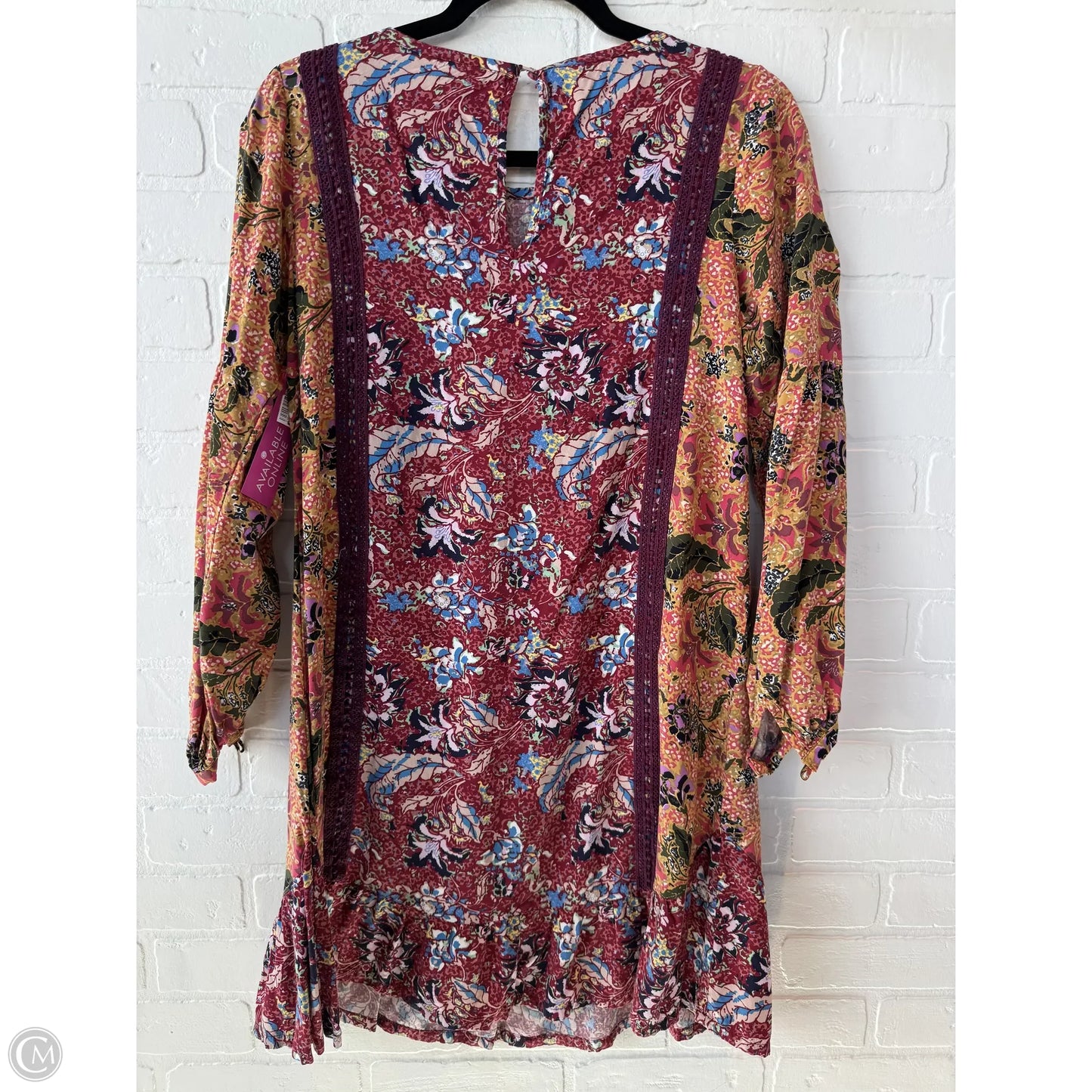 Dress Casual Short By Matilda Jane In Red & Yellow, Size: Xs