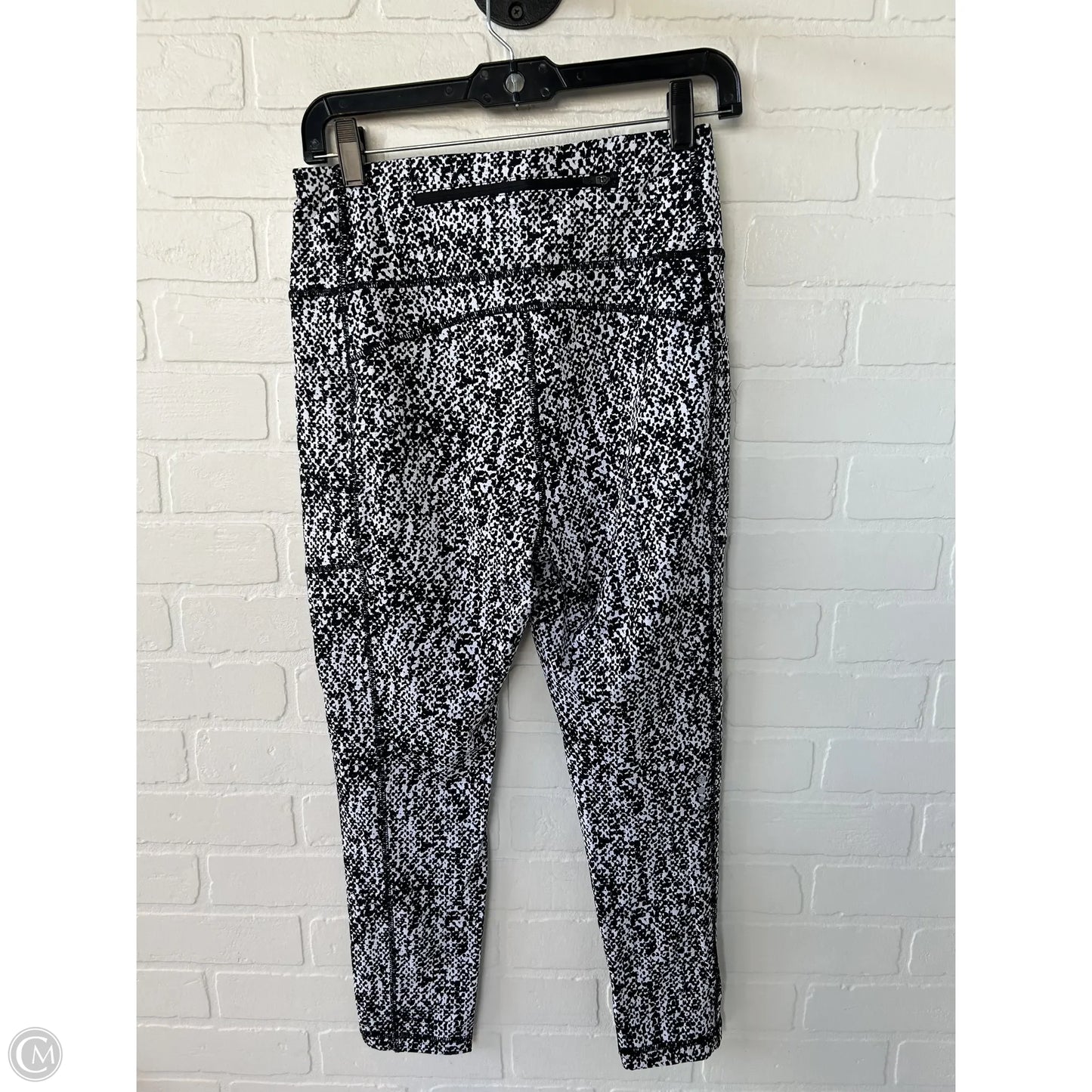 Athletic Leggings By Talbots In Black & White, Size: 8p