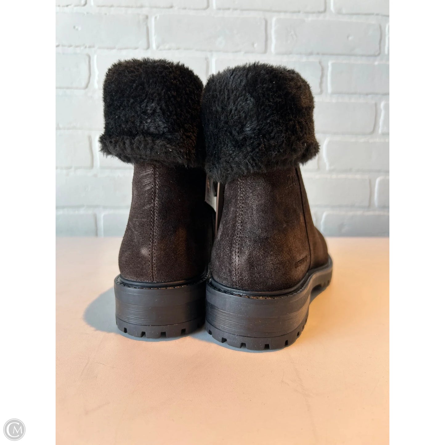 Boots Ankle Flats By cougar KENDAL FAUXFUR In Brown, Size: 8