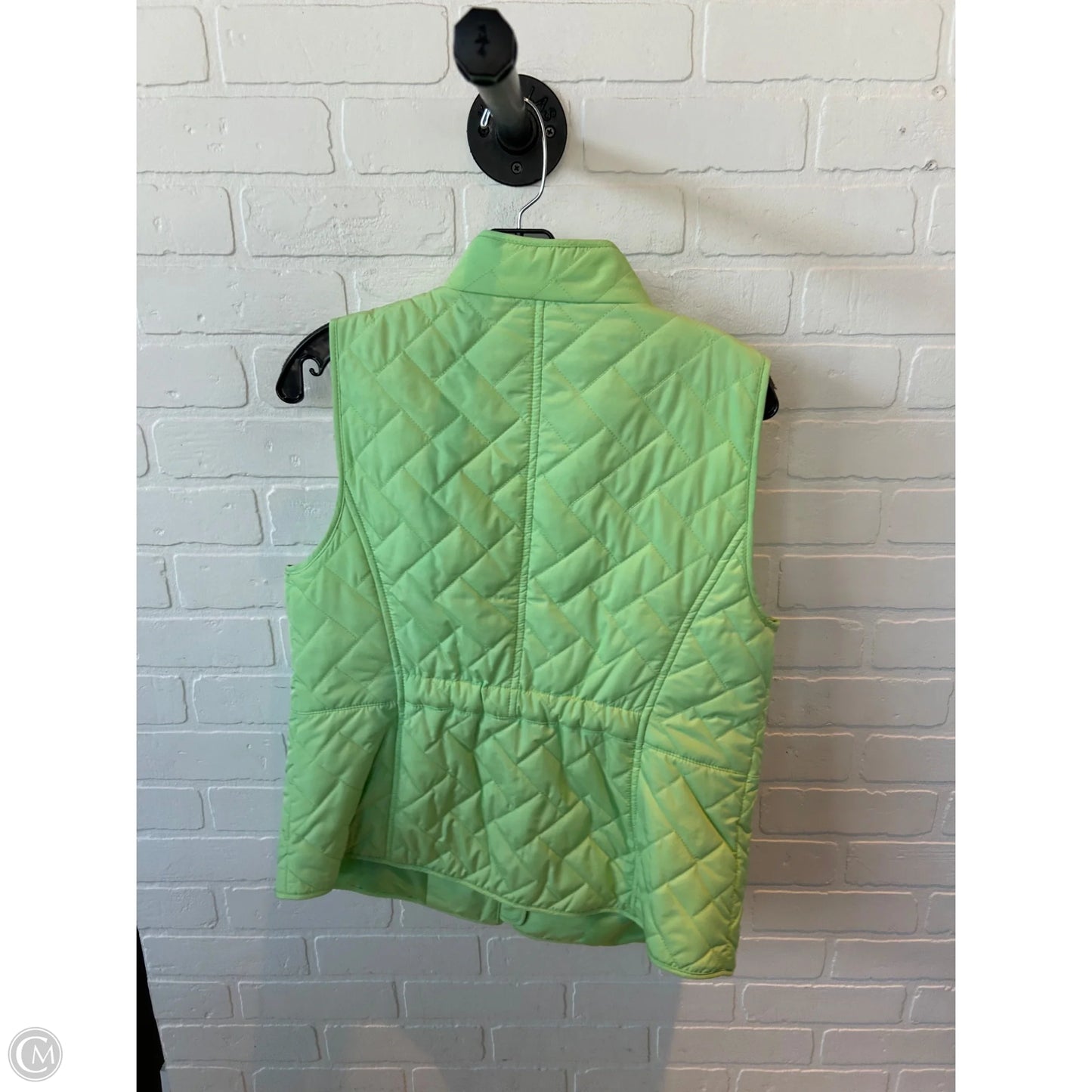 Vest Puffer & Quilted By Talbots In Green, Size: Mp