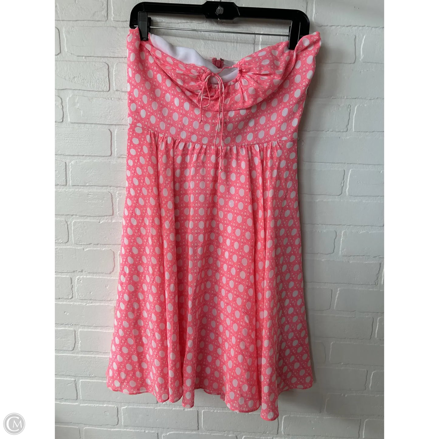 Dress Party Midi By Vineyard Vines In Pink & White, Size: Xs