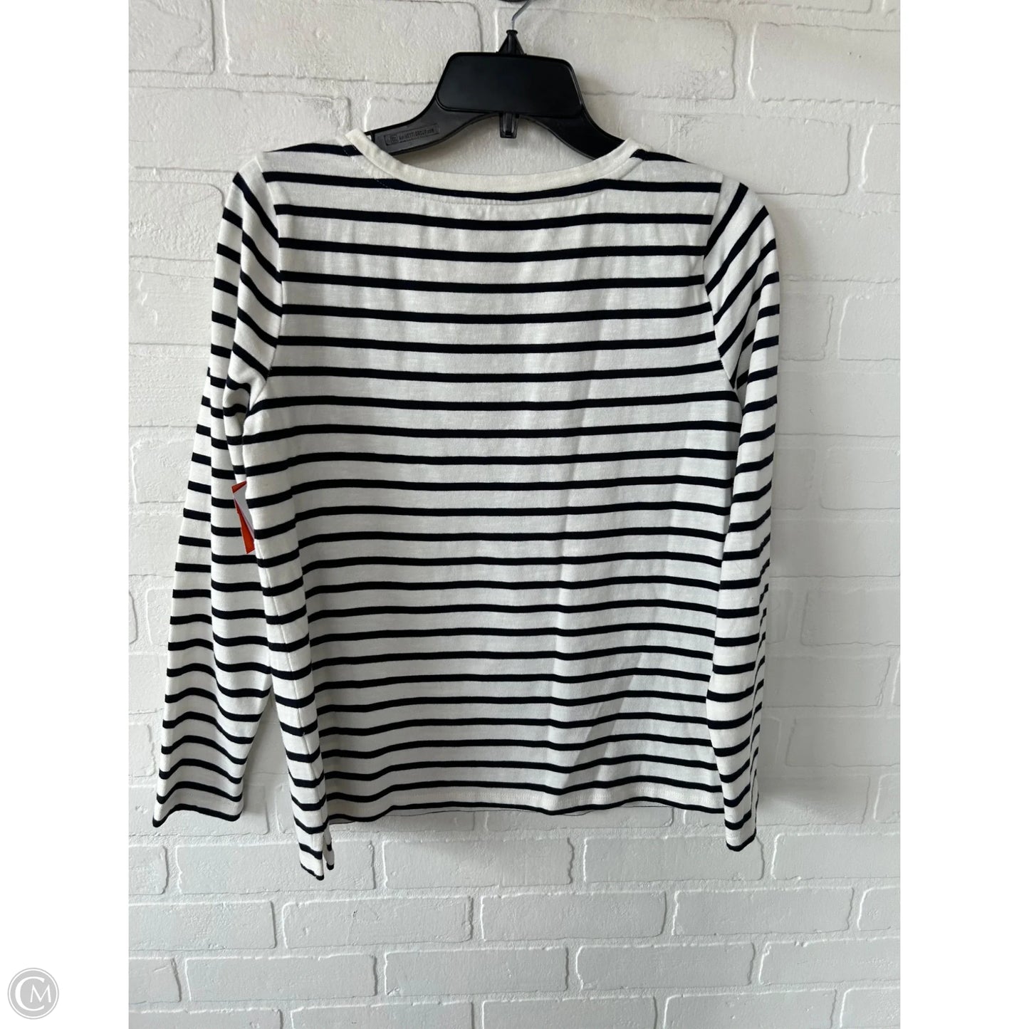 Top Long Sleeve By Talbots In Black & Cream, Size: Mp
