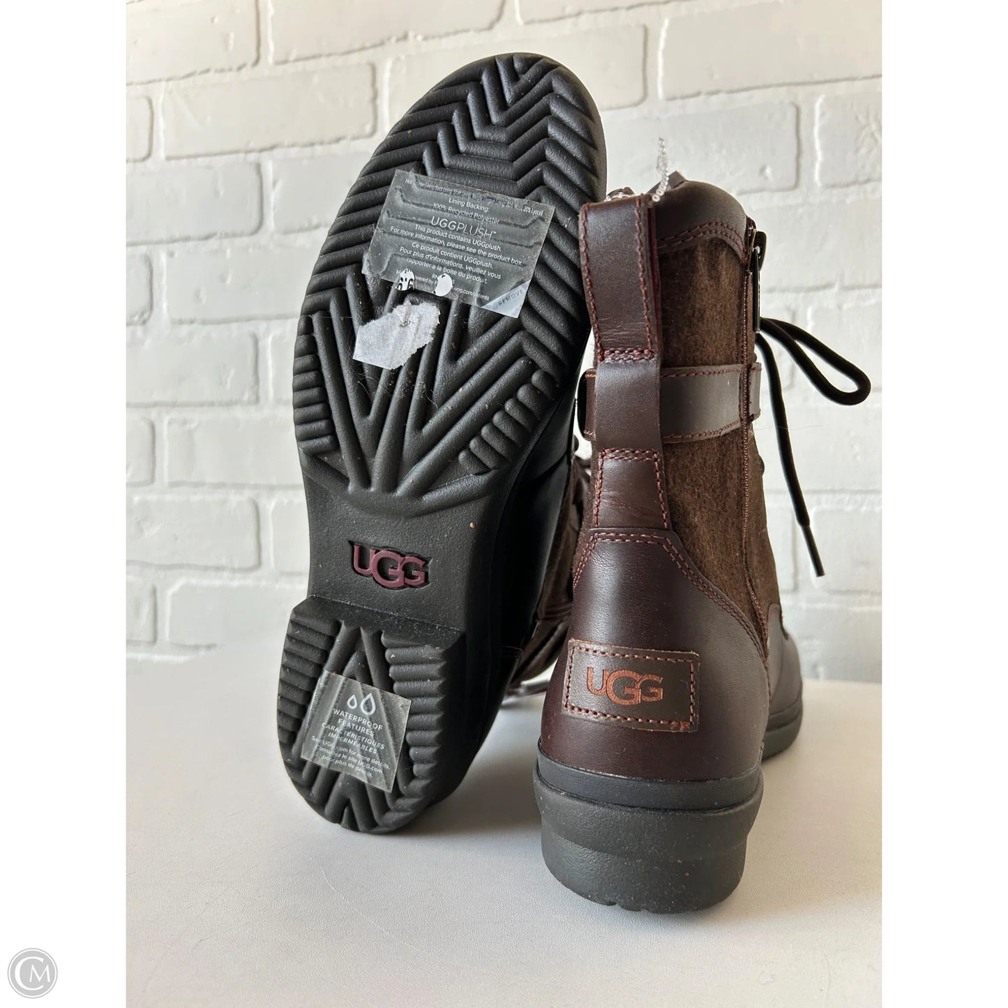 Boots Designer By Ugg In Brown, Size: 8