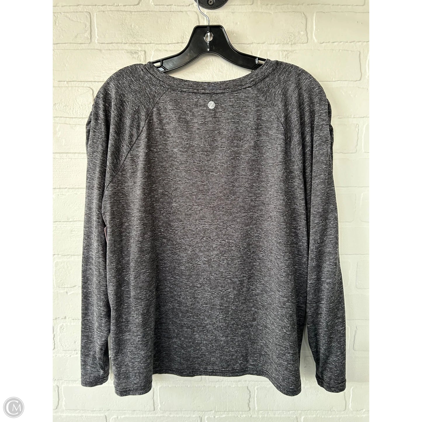 Athletic Top Long Sleeve Crewneck By Zella In Grey, Size: L