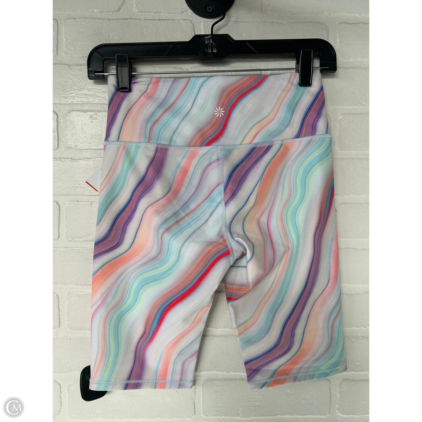 Athletic Shorts By Athleta In Cream & Purple, Size: 0