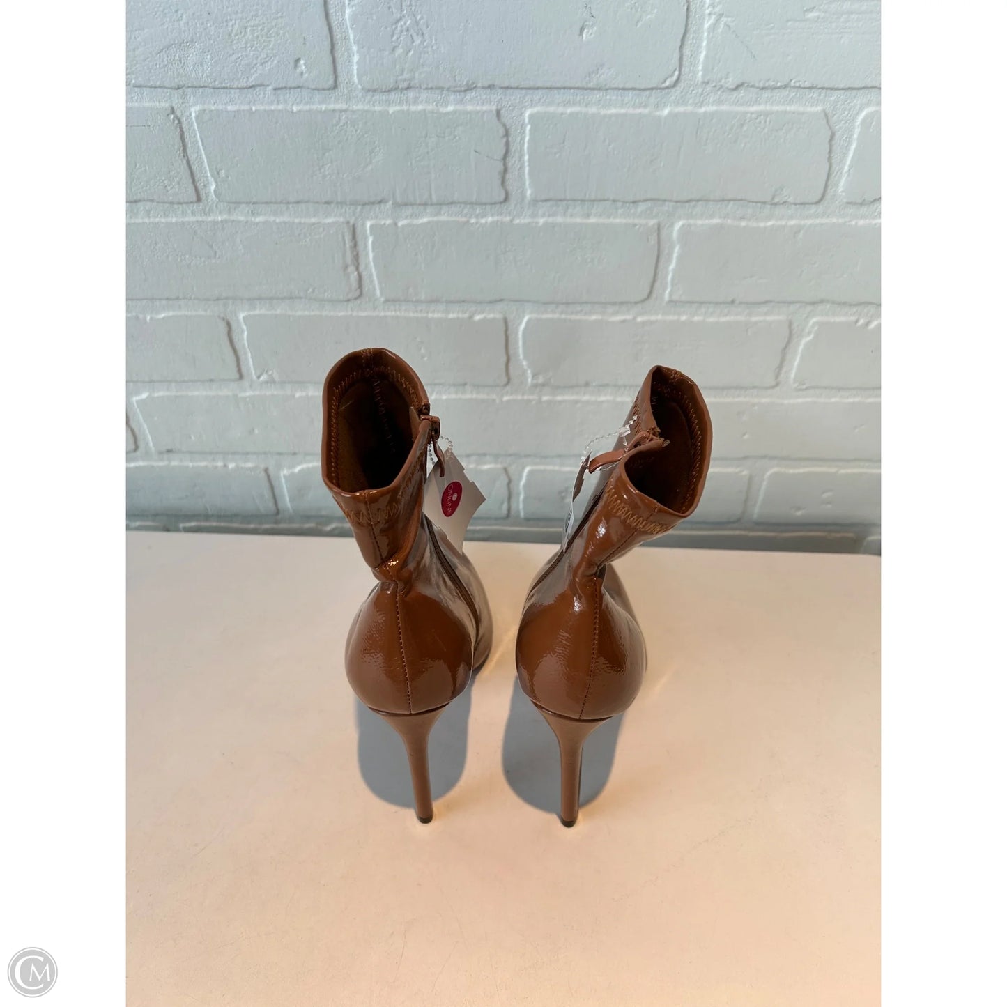 Boots Mid-calf Heels By Catherine Malandrino In Brown, Size: 8.5