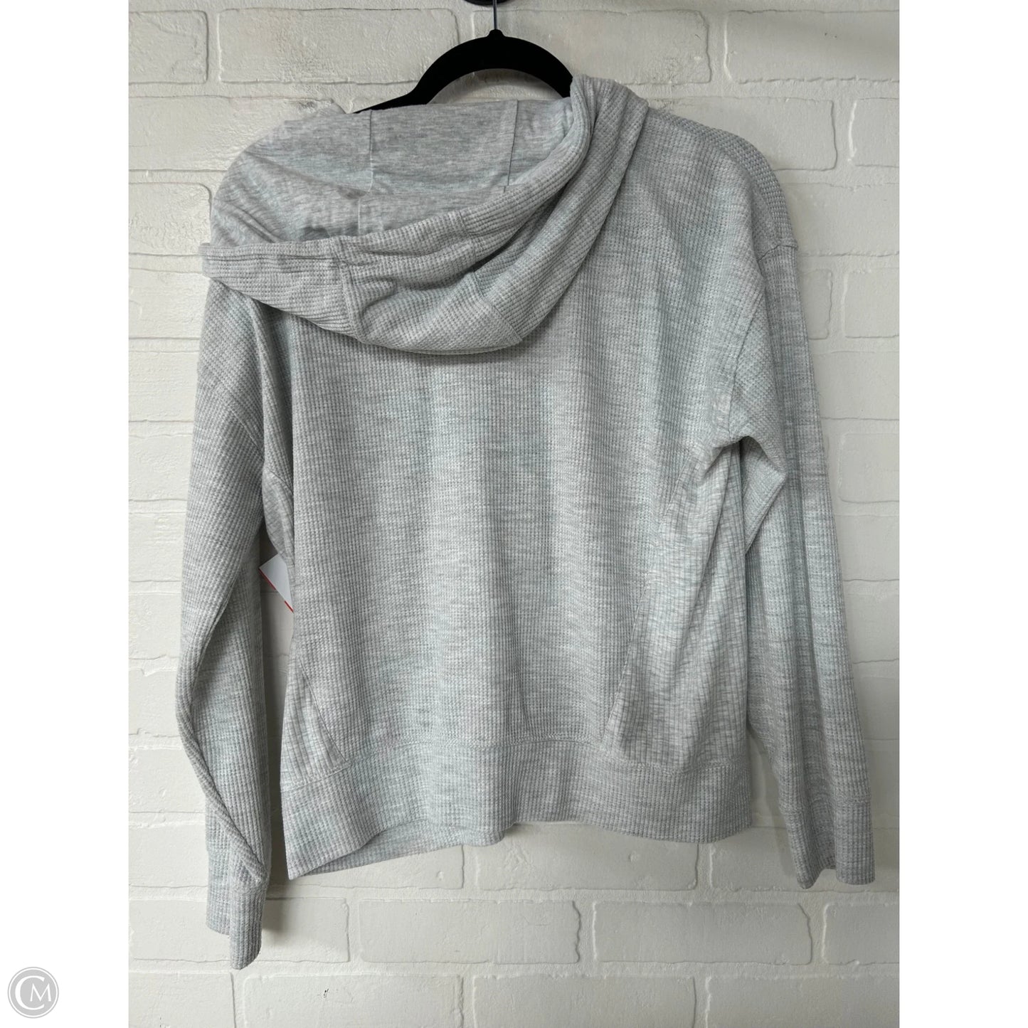 Athletic Top Long Sleeve Hoodie By Tommy Hilfiger In Grey, Size: M