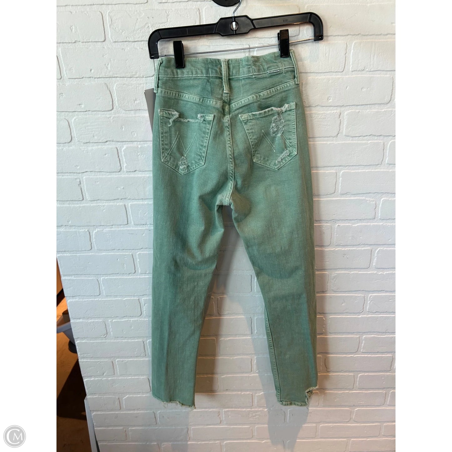 Jeans Straight By Mother In Green, Size: 0