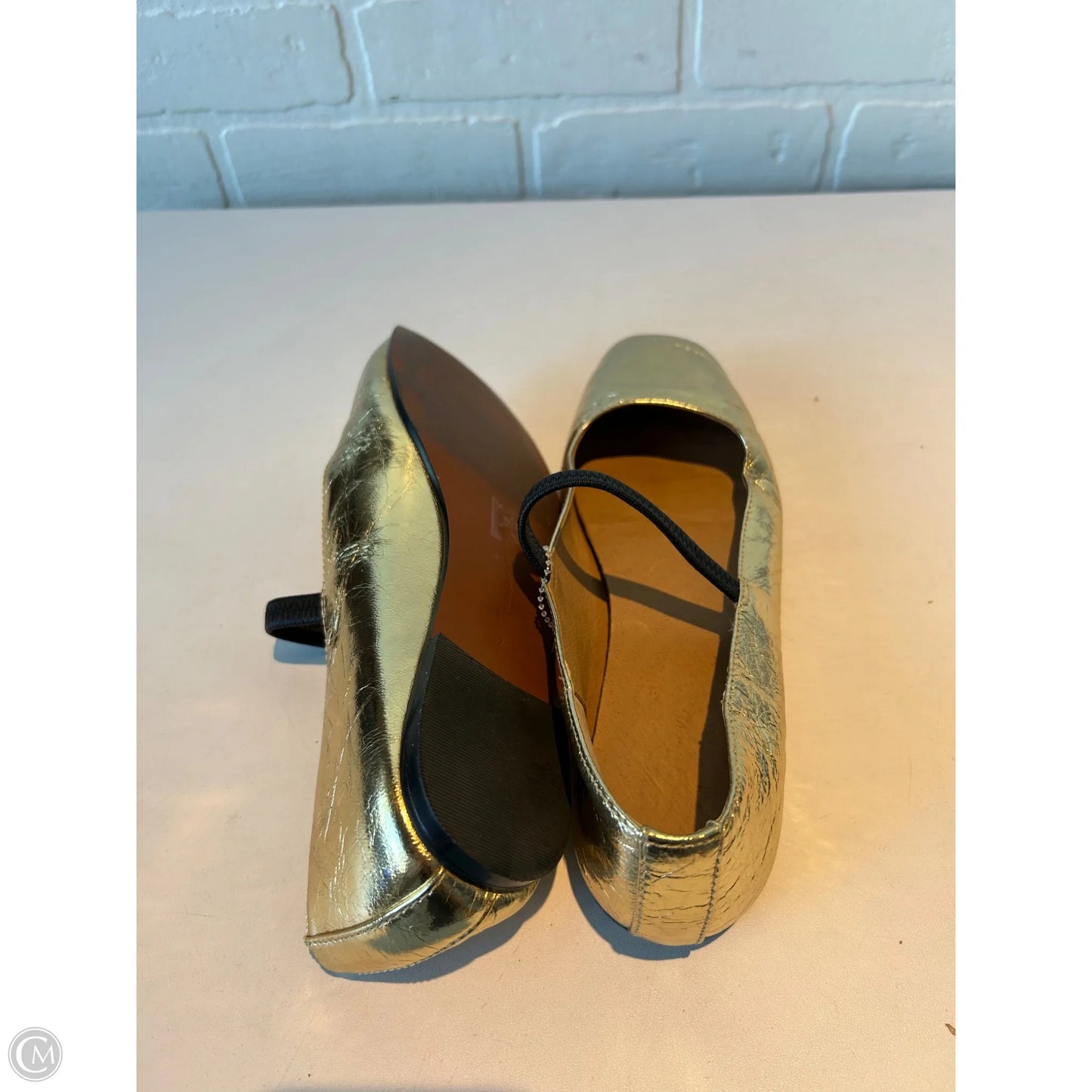 Shoes Flats By Madewell In Gold, Size: 7