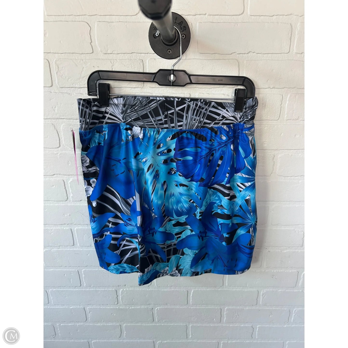 Athletic Skort By Clothes Mentor In Black & Blue, Size: 16