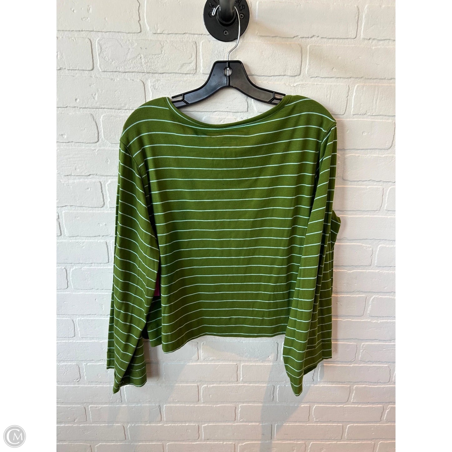 Top Long Sleeve By Anthropologie In Green, Size: M