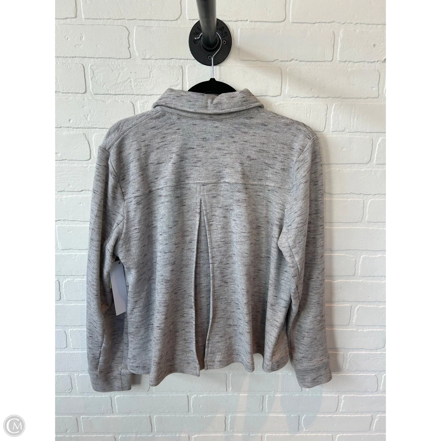 Jacket Shirt By Cabi In Grey, Size: M