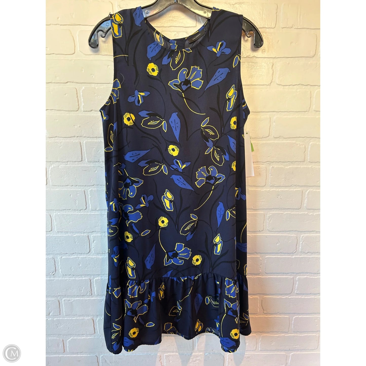 Dress Casual Short By Halogen In Blue & Yellow, Size: S