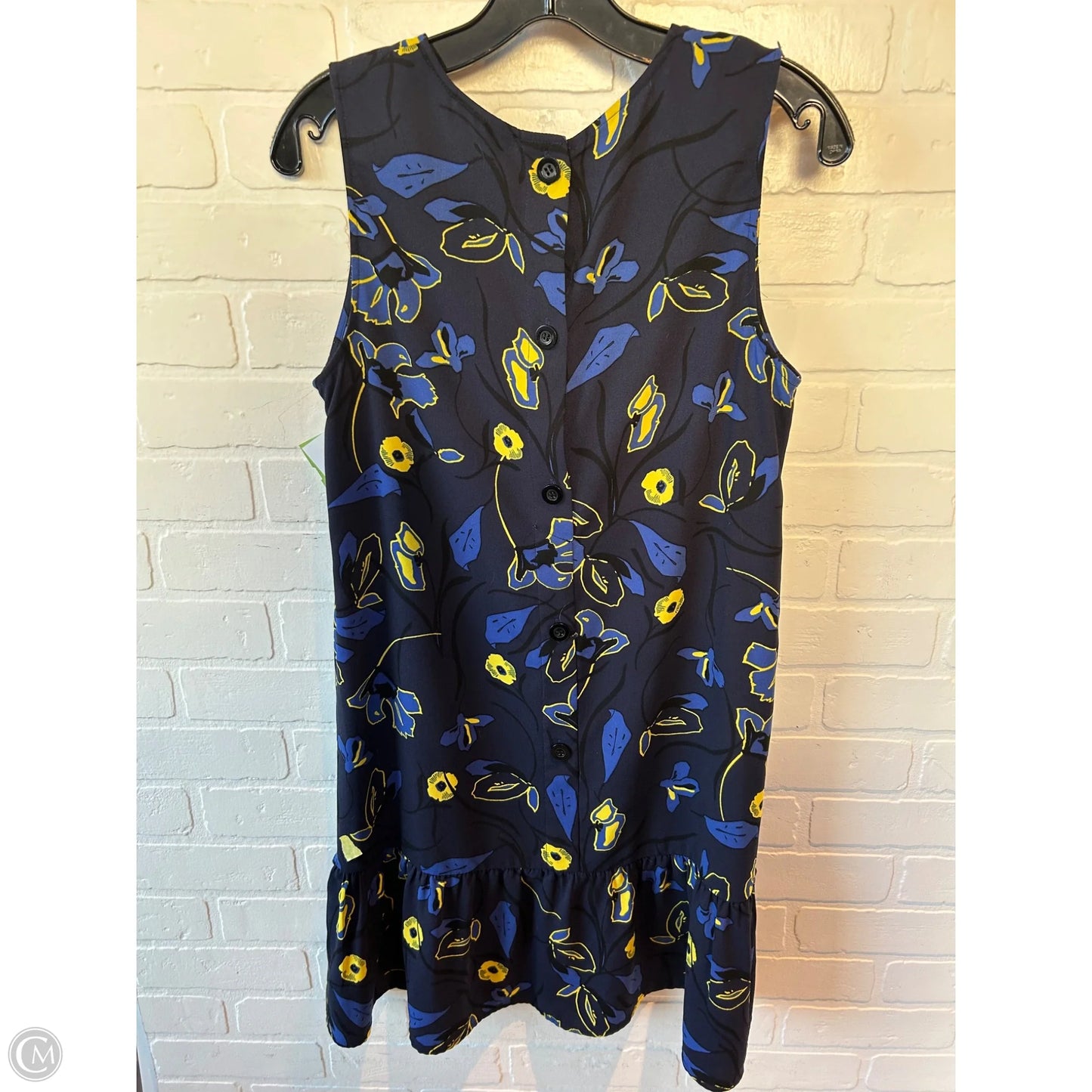 Dress Casual Short By Halogen In Blue & Yellow, Size: S