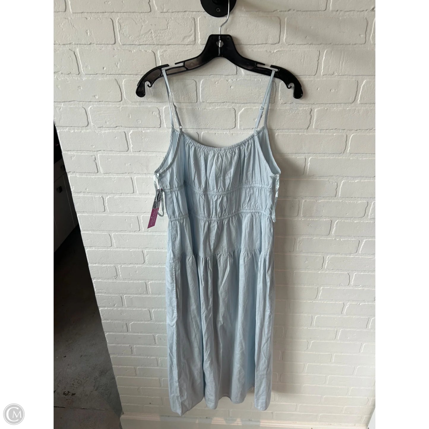 Dress Casual Midi By Cmc In Blue, Size: Xl