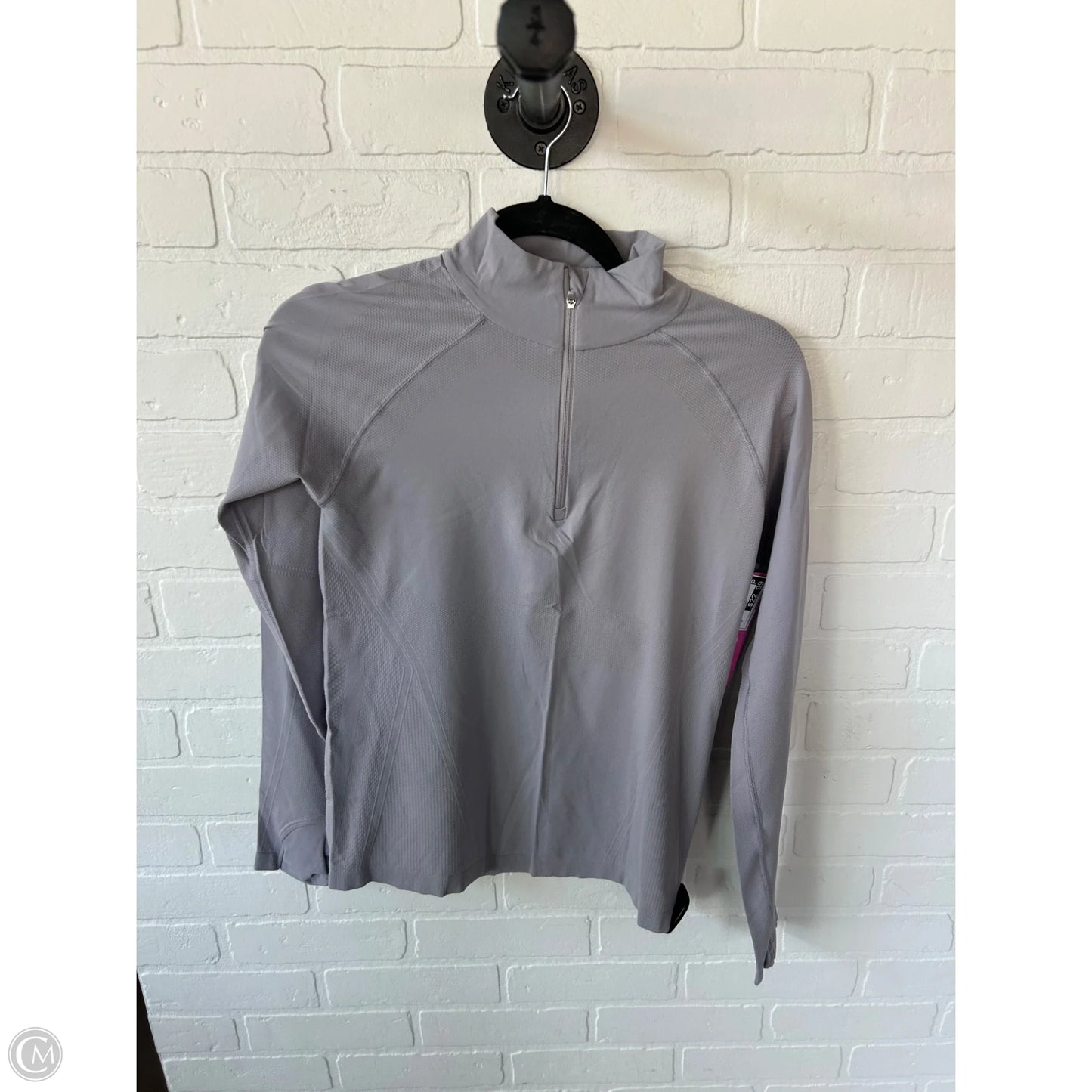 Athletic Top Long Sleeve Collar By Lululemon In Purple, Size: M