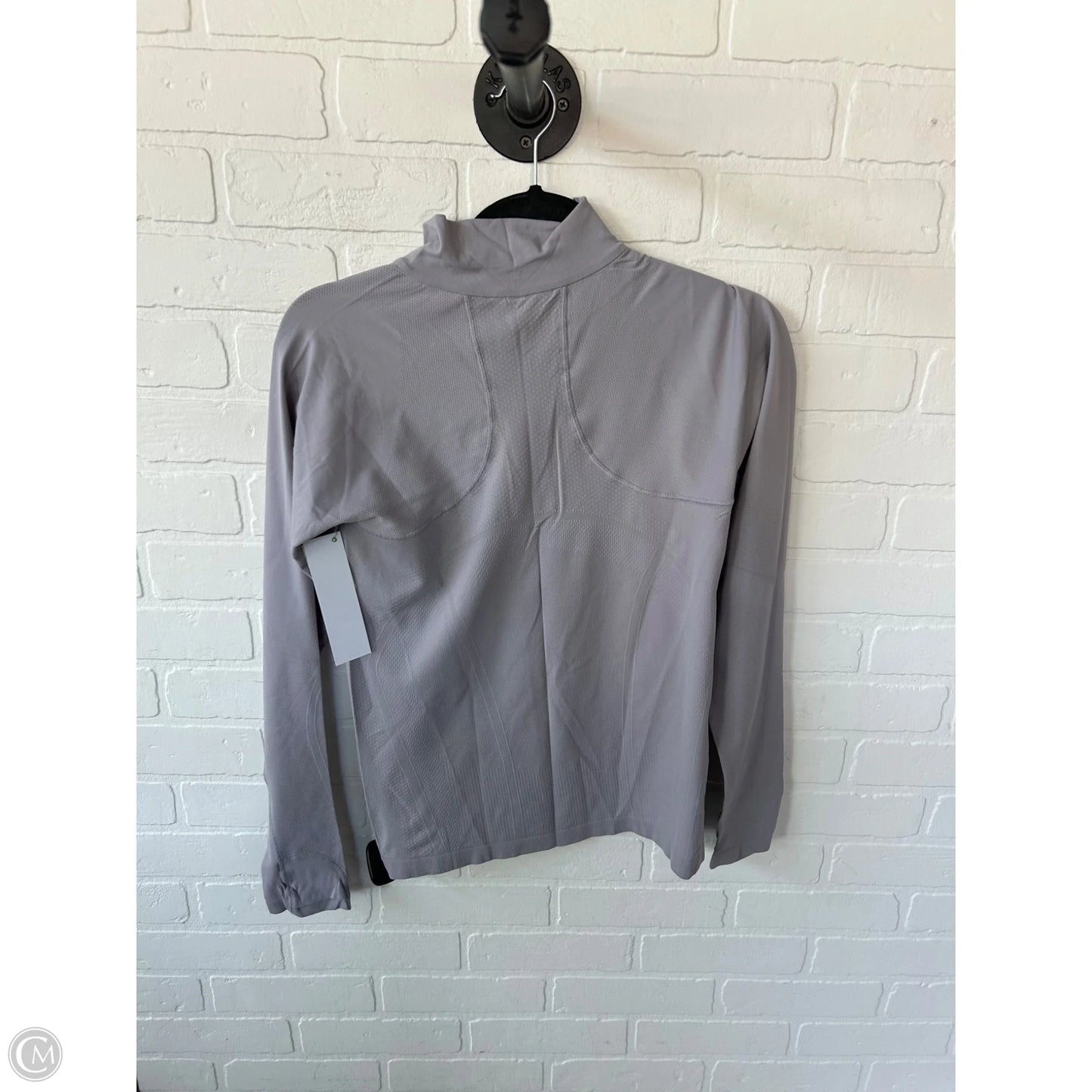 Athletic Top Long Sleeve Collar By Lululemon In Purple, Size: M