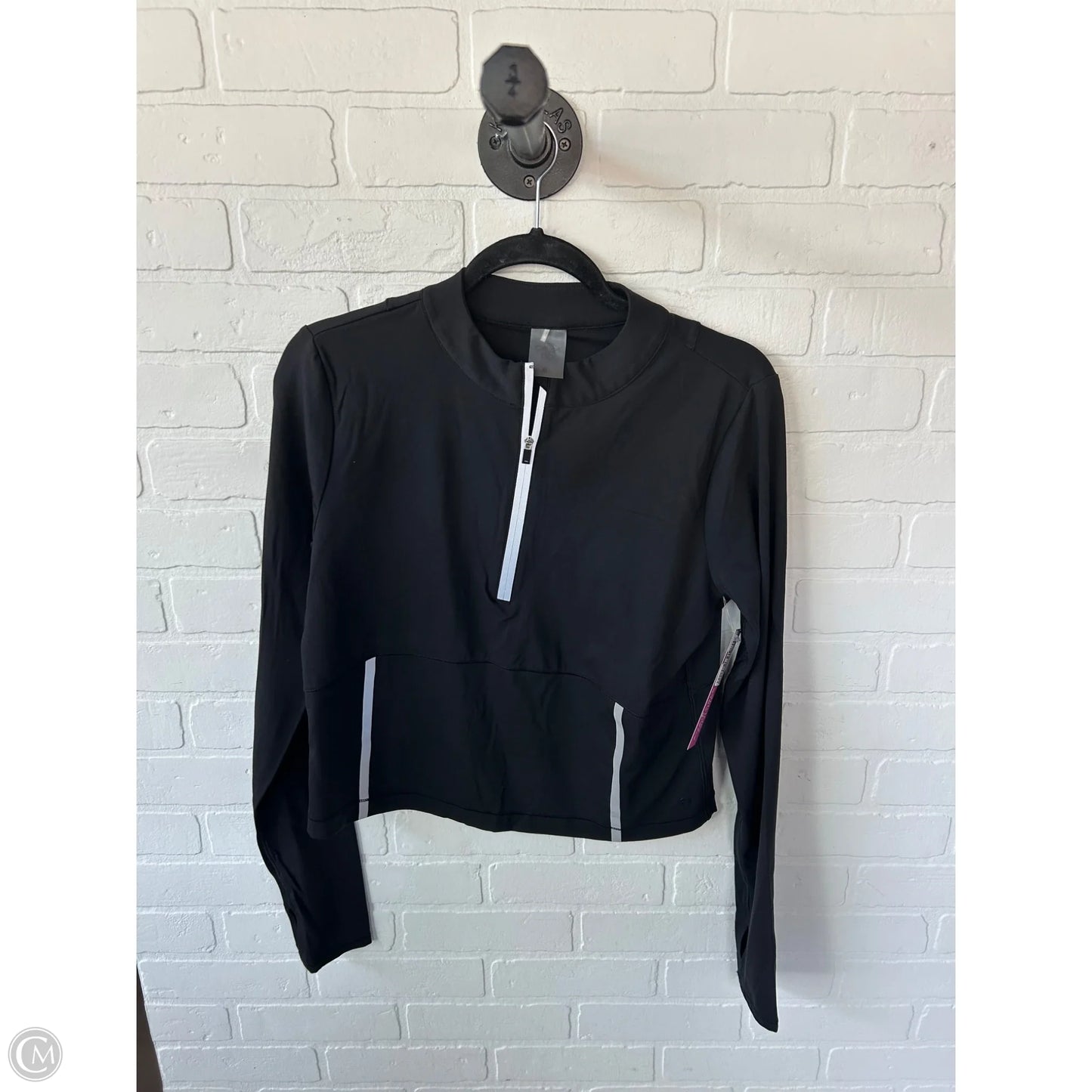 Athletic Top Long Sleeve Collar By Calia In Black, Size: Xl