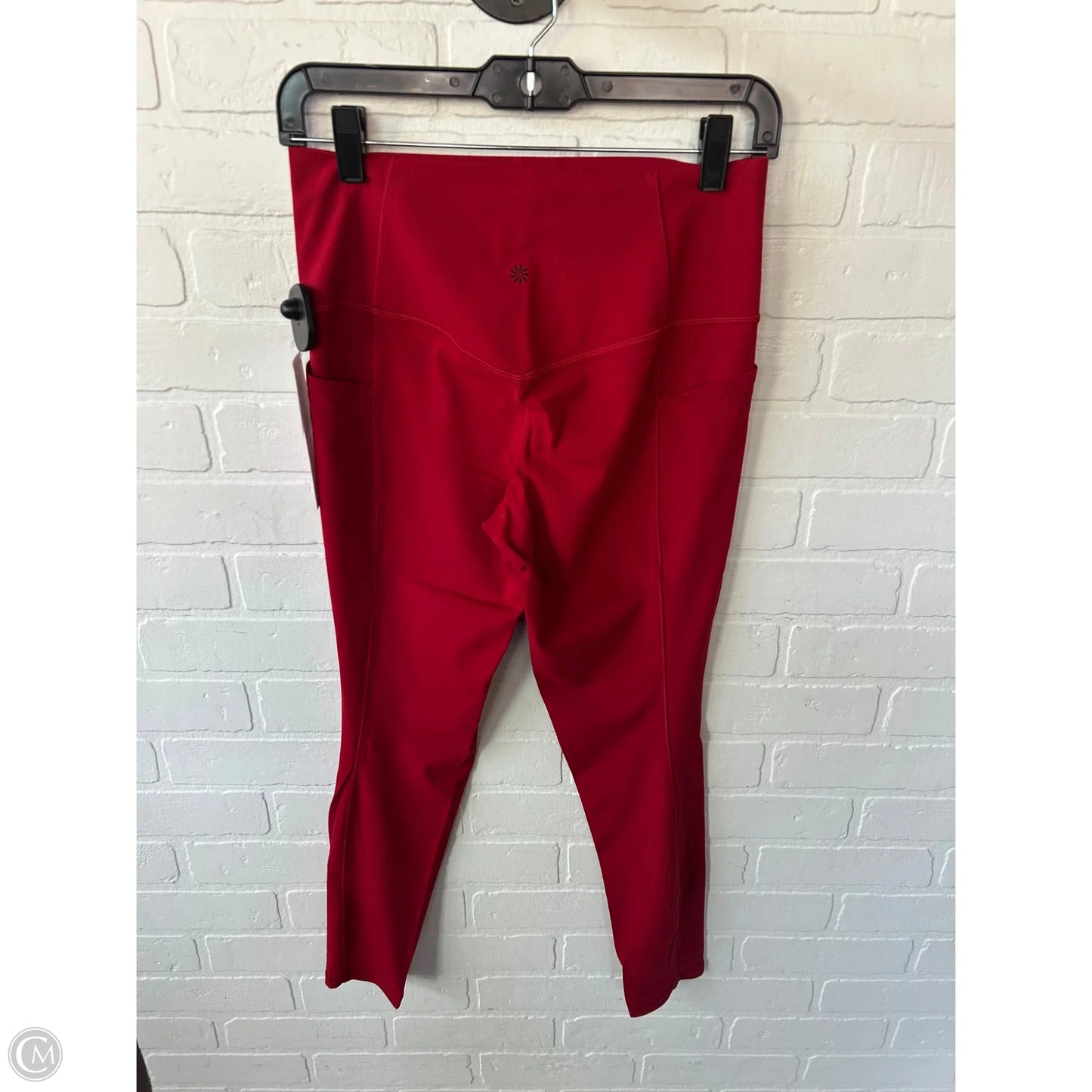 Athletic Leggings By Athleta In Red, Size: 8