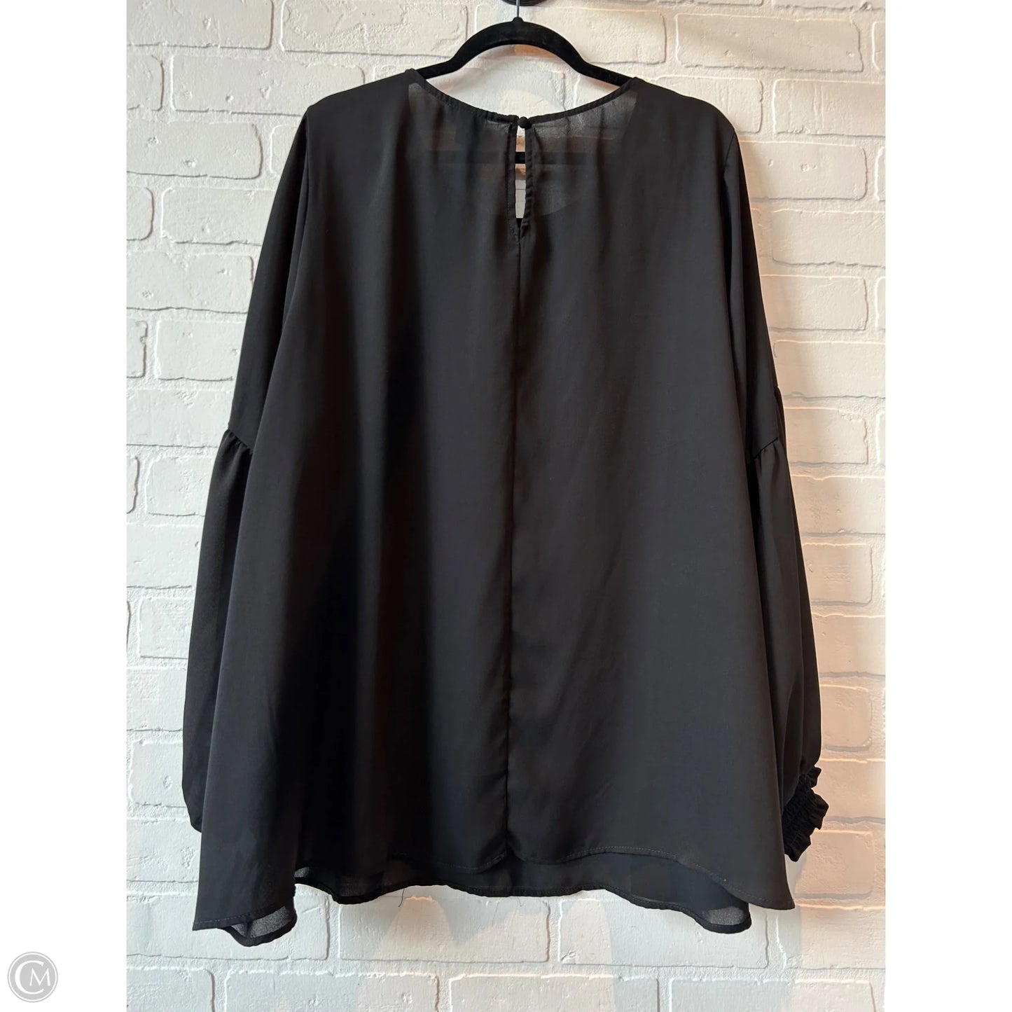Top Long Sleeve By Torrid In Black, Size: 3x
