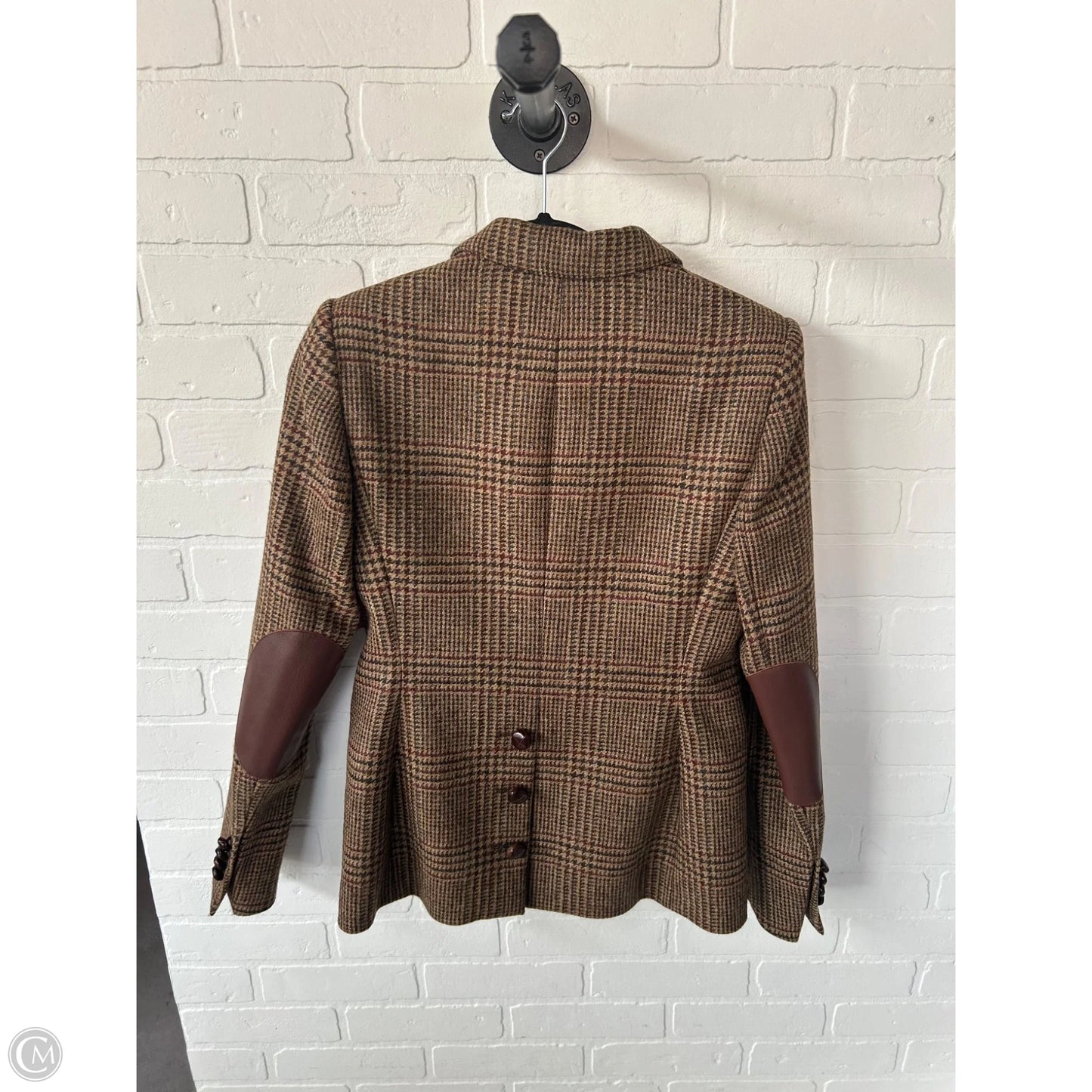Blazer By Brooks Brothers In Brown & Tan, Size: Xs