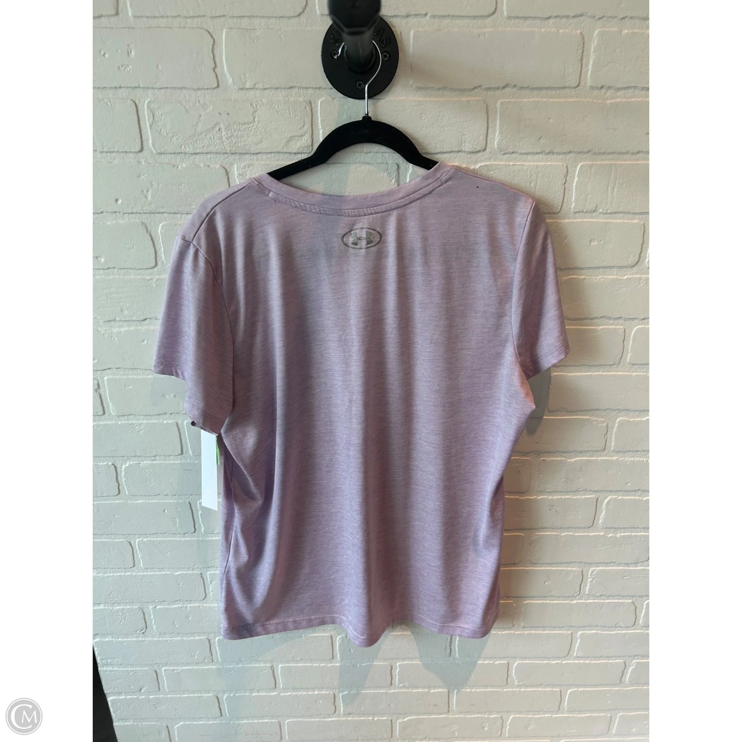 Athletic Top Short Sleeve By Under Armour In Purple, Size: Xl
