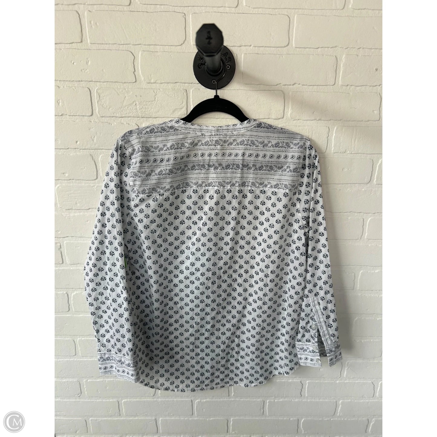 Top Long Sleeve By Joie In Blue & White, Size: S