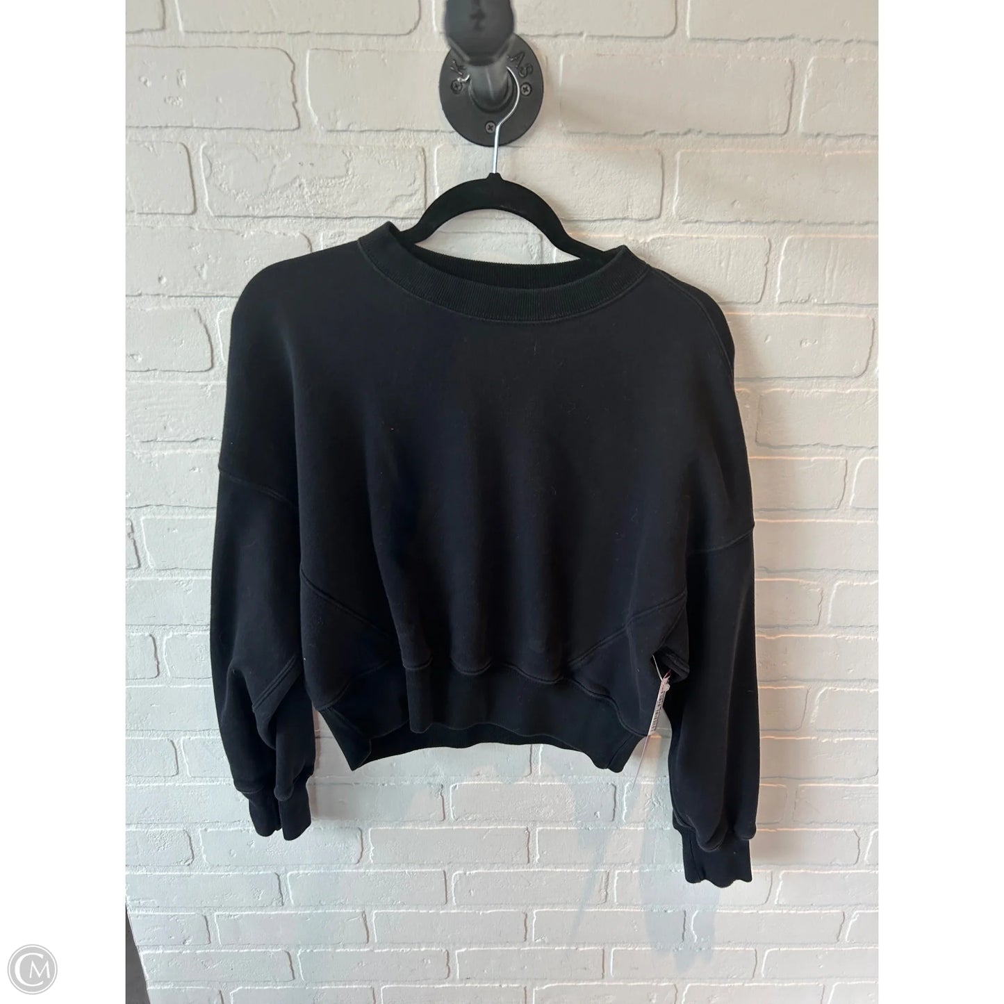 Sweatshirt Crewneck By Abercrombie And Fitch In Black, Size: Xs