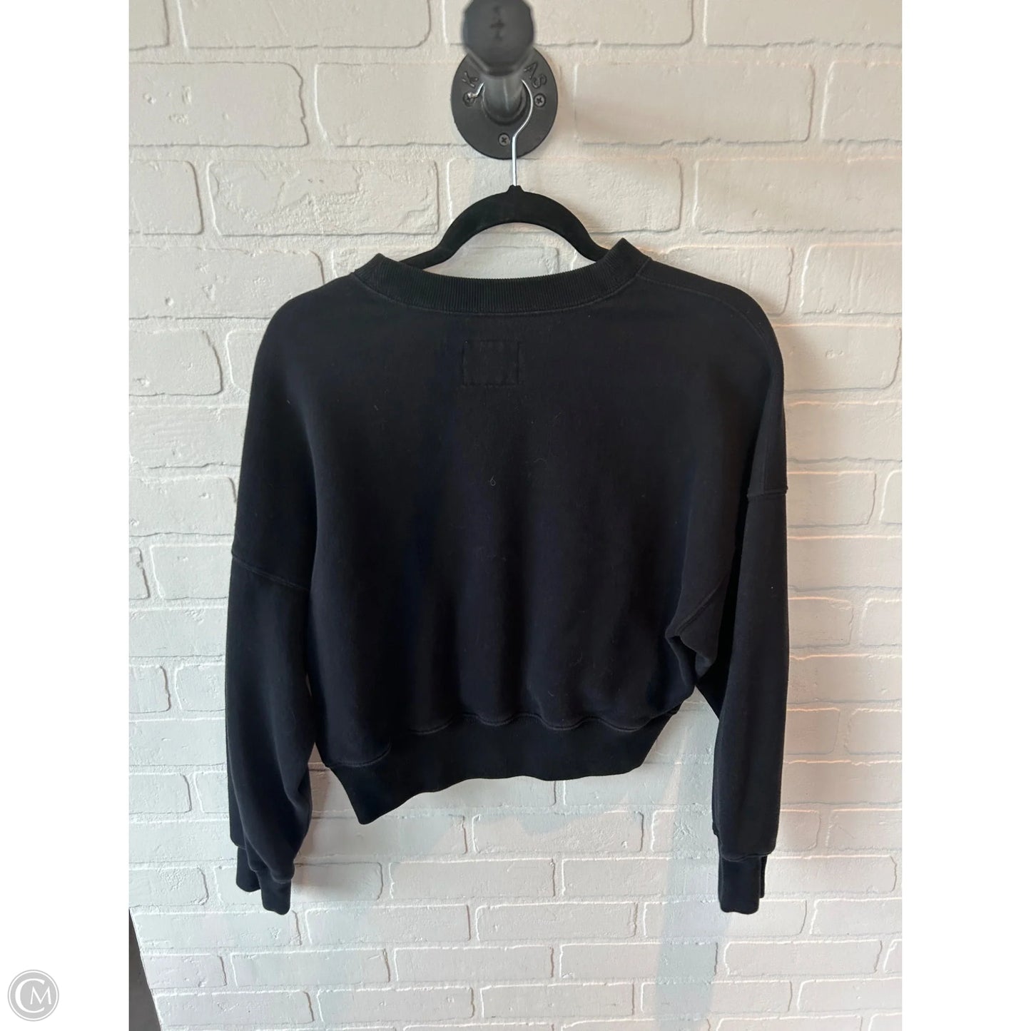 Sweatshirt Crewneck By Abercrombie And Fitch In Black, Size: Xs